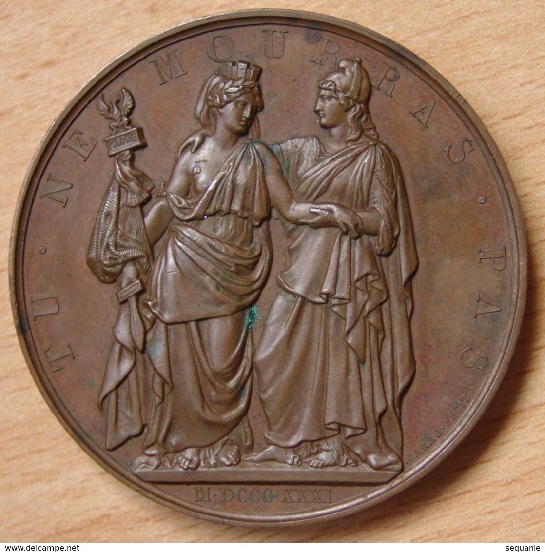 Médaille LOUIS-PHILIPPE Ier / A  L’Héroïque Pologne 1831 - Professionnels / De Société