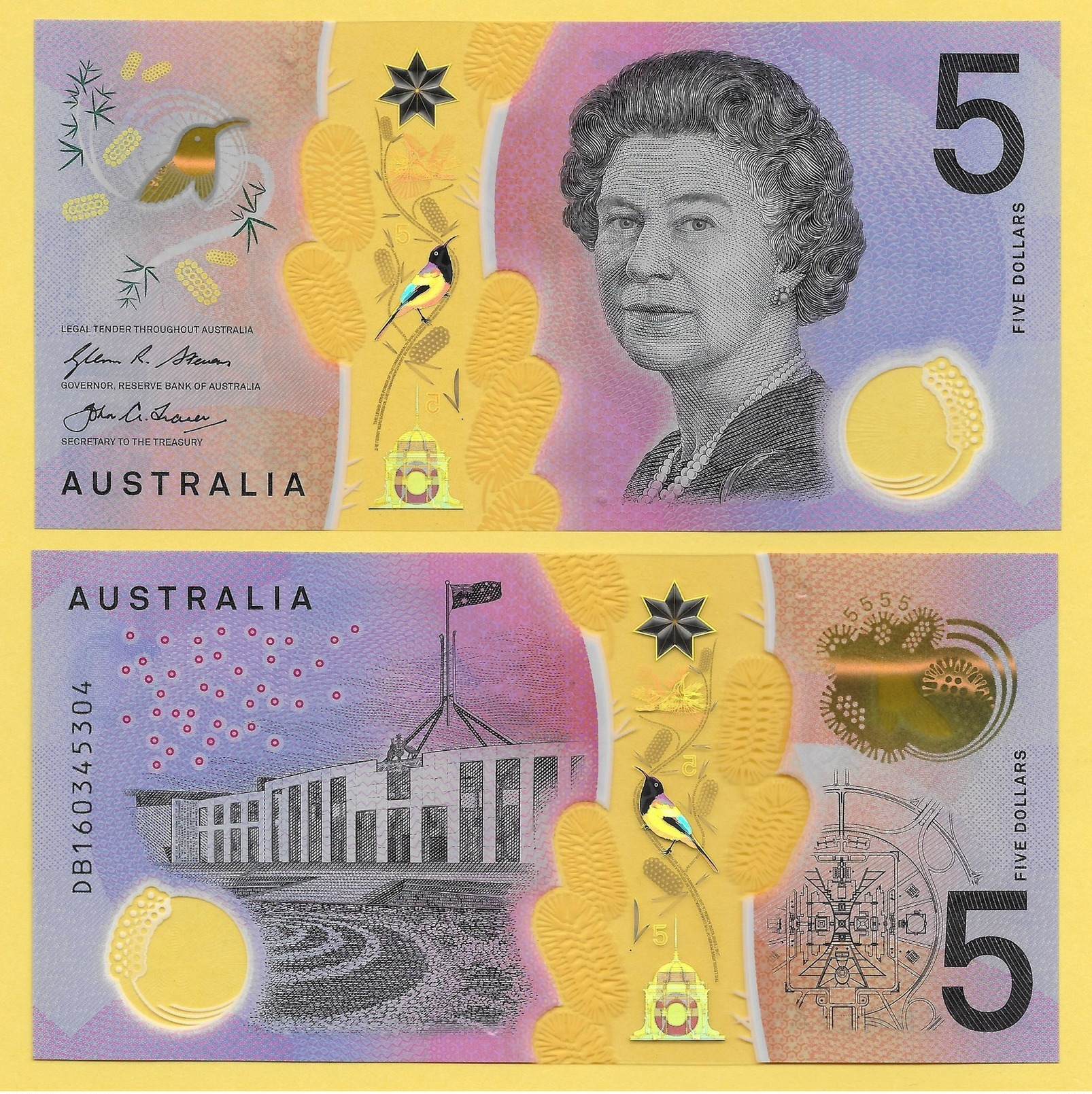 Australia 5 Dollars P-62 2016 UNC - Other & Unclassified