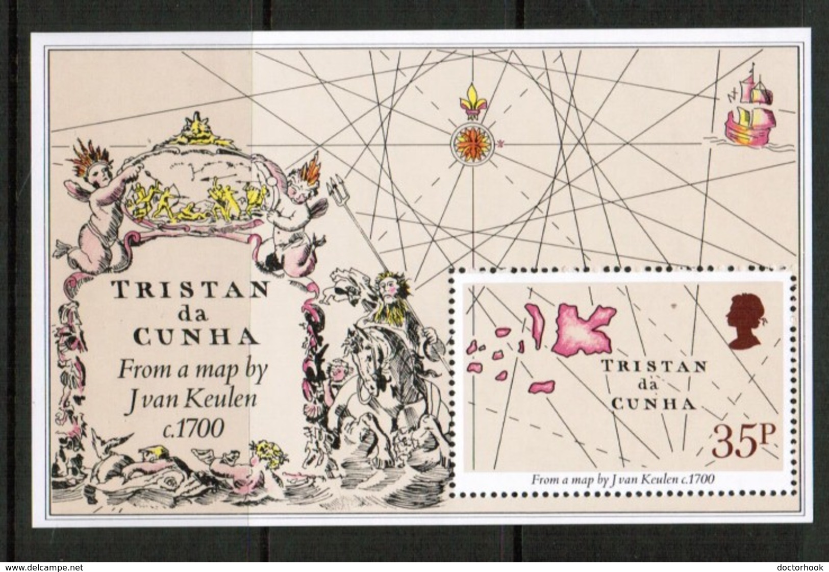 TRISTAN Da CUNHA  Scott # 293** VF MINT NH SOUVENIR SHEET  LG-908 - Tristan Da Cunha