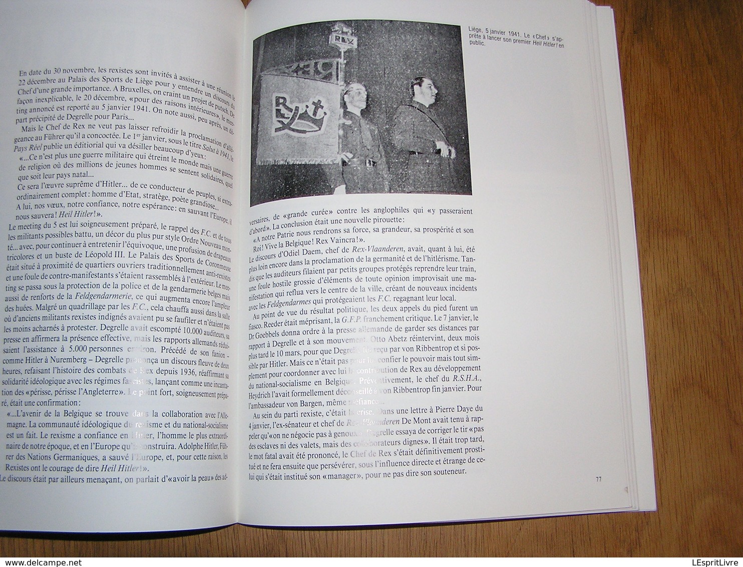 JOURS DE GUERRE Jours Noirs Tome 8 Régionalisme 1940 1945 Belgique Collaboration Rex Degrelle Légion Wallonne Waffen SS