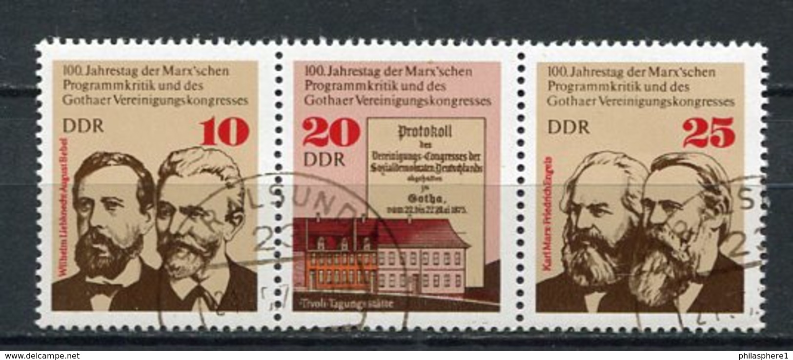 DDR Nr.2050/2 Streifen            O  Used       (21621) ( Jahr: 1975 ) - Gebraucht