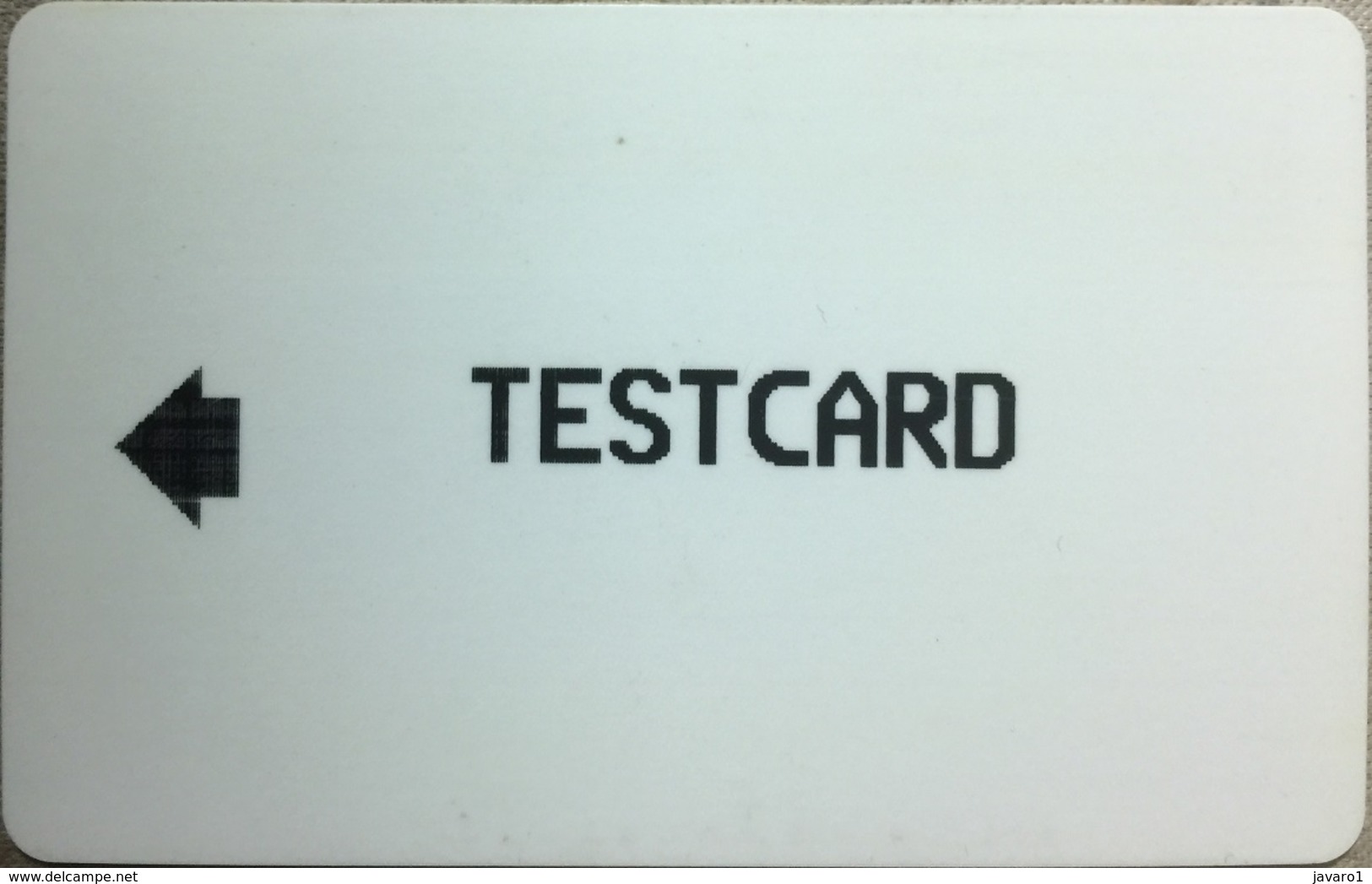 ALCATEL : AT01 999u TESTCARD NO BARCODE (text Upside Down) USED - Servizi E Test