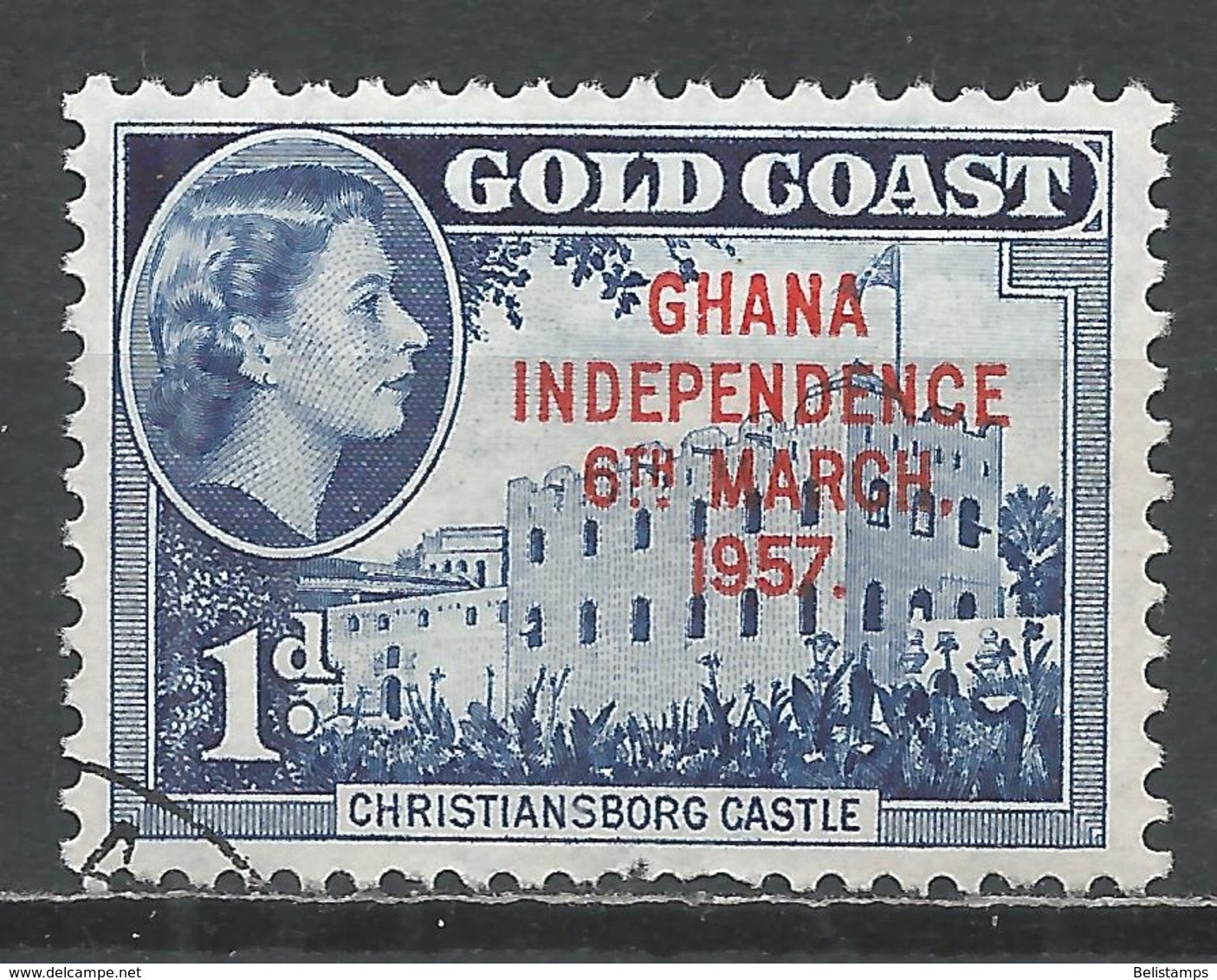 Ghana 1957. Scott #6 (U) Christianborg Castle - Ghana (1957-...)