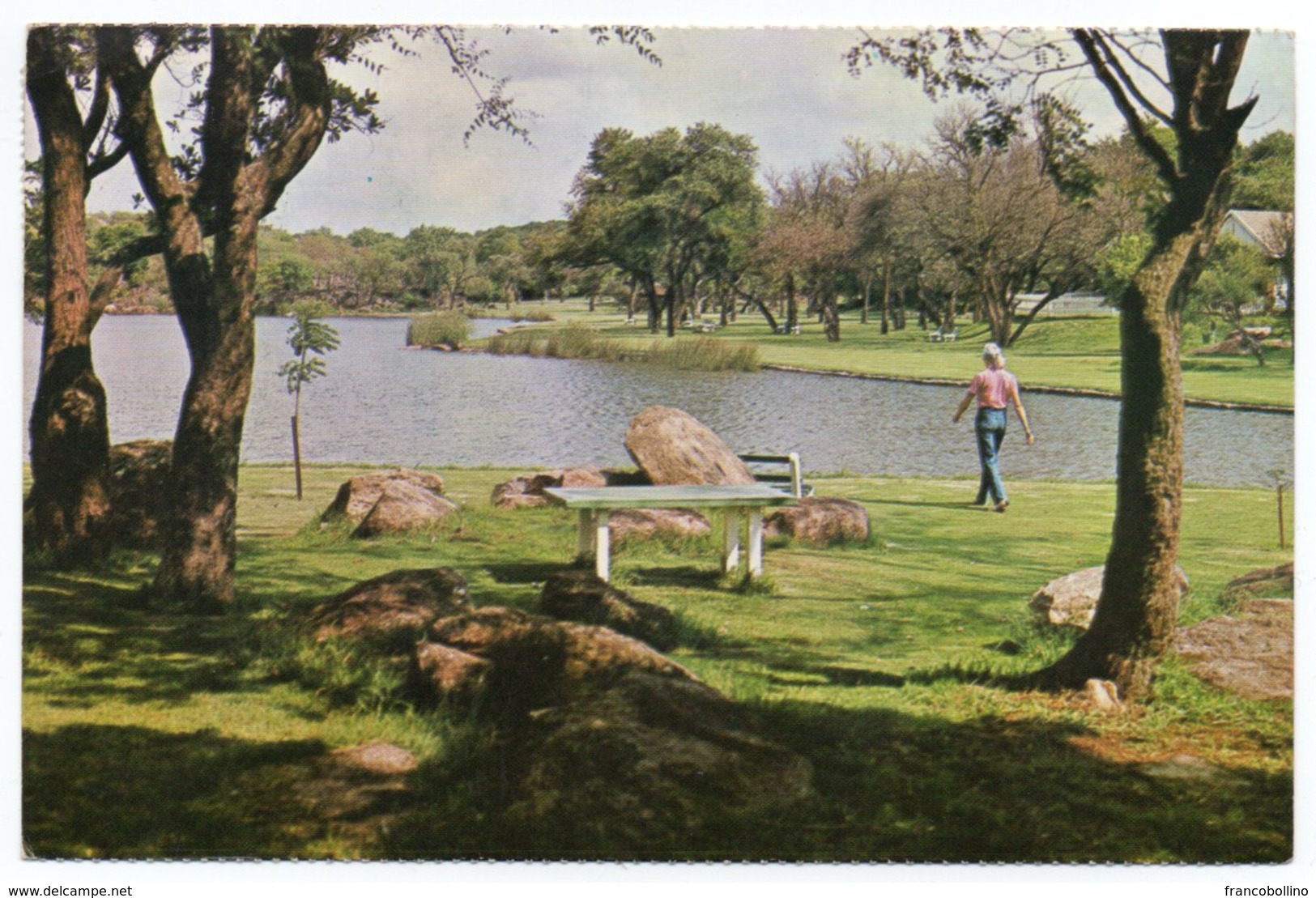 RHODESIA / ZIMBABWE - THIS BEAUTIFUL PARKLAND SCENE IS OF THE HILLSIDE DAM,NEAR BULAWAYO / THEMATIC STAMP-RHODESIA FAIR - Zimbabwe