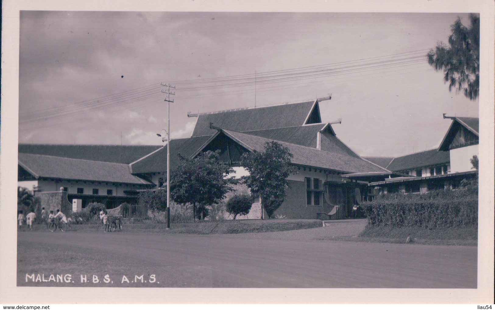 CARTE PHOTO MALANG H.B.S. A. M. S. - Indonésie