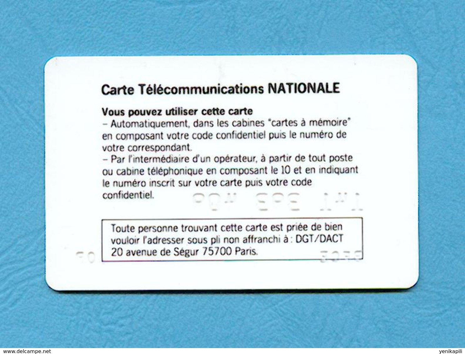 - ( 5263 ) -  Carte Télécommunications NATIONALE - *** EC *** - ( Voir Scan ) - Tipo Pastel