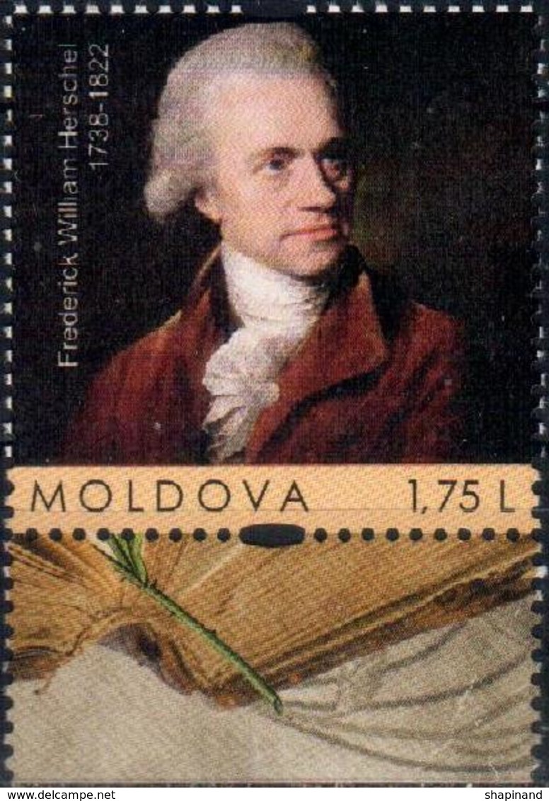 Moldova 2018 "280th Anniversary Of Friedrich William Herschel (1738-1822) Of The English Astronomer" 1v Quality:100% - Moldavie