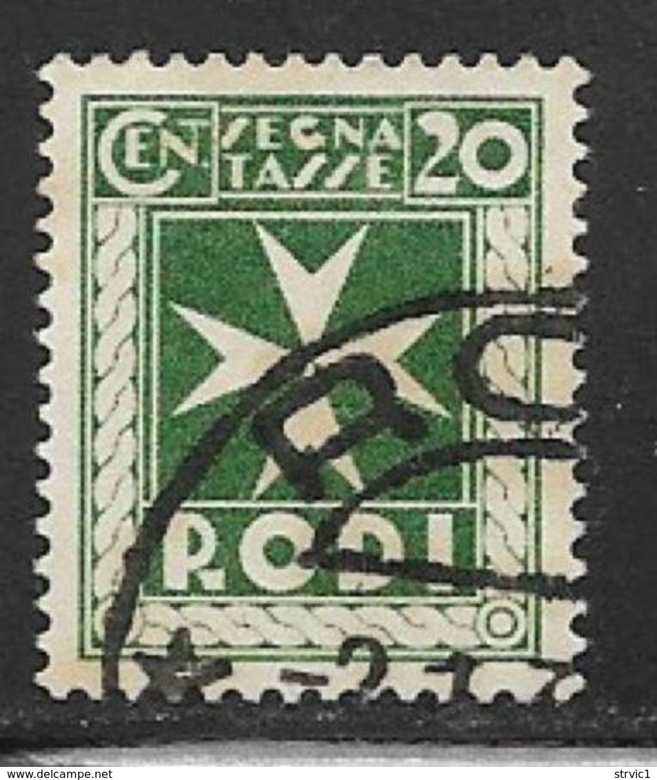 Italy Aegean Islands Rhodes Scott # J3 Used Postage Due, 1934 - Aegean (Rodi)