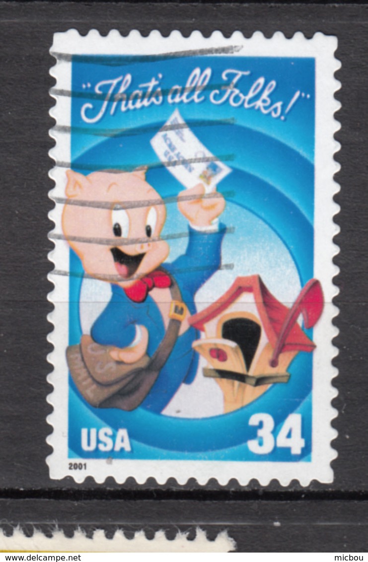 USA, Disney, Cochon, Pig, Porc, Pork, Facteur, Mailman, Boîte Aux Lettres, Mailbox, Comics, Bande Dessinée, - Disney