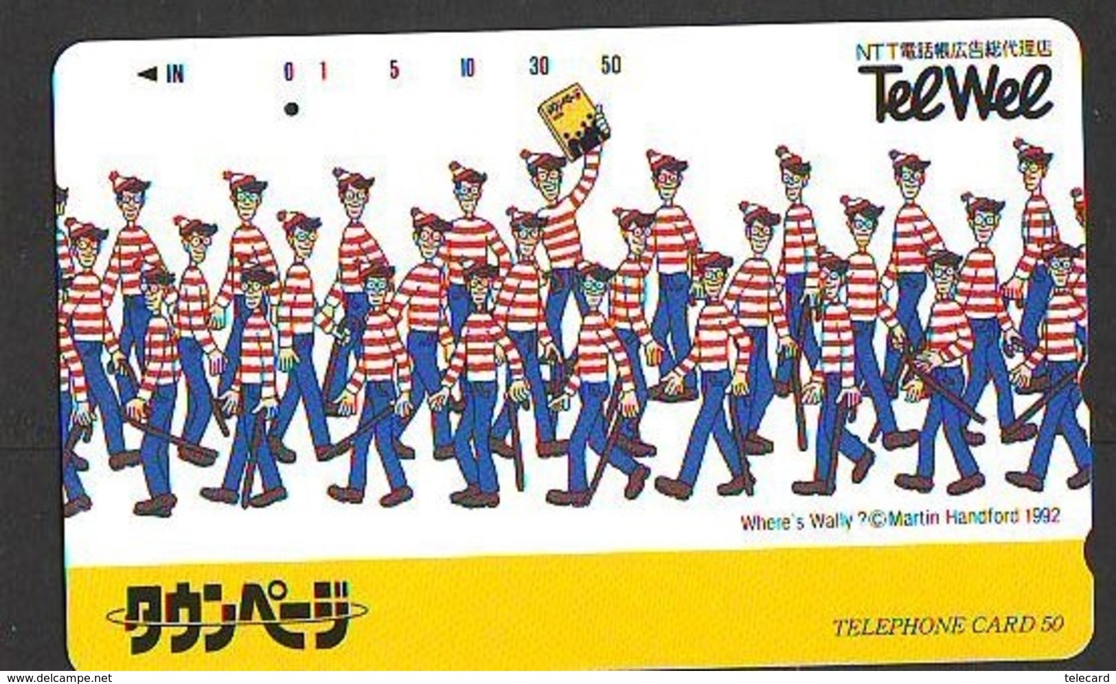 Télécarte Japon - WHERE'S WALLY ? (25) -  COMICS Japan Phonecard Telefonkarte - BD