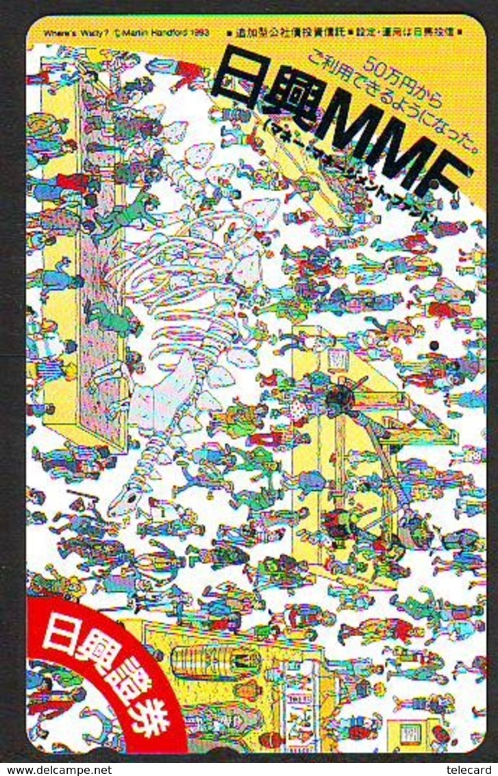 Télécarte Japon - WHERE'S WALLY ? (38) -  COMICS Japan Phonecard Telefonkarte - BD