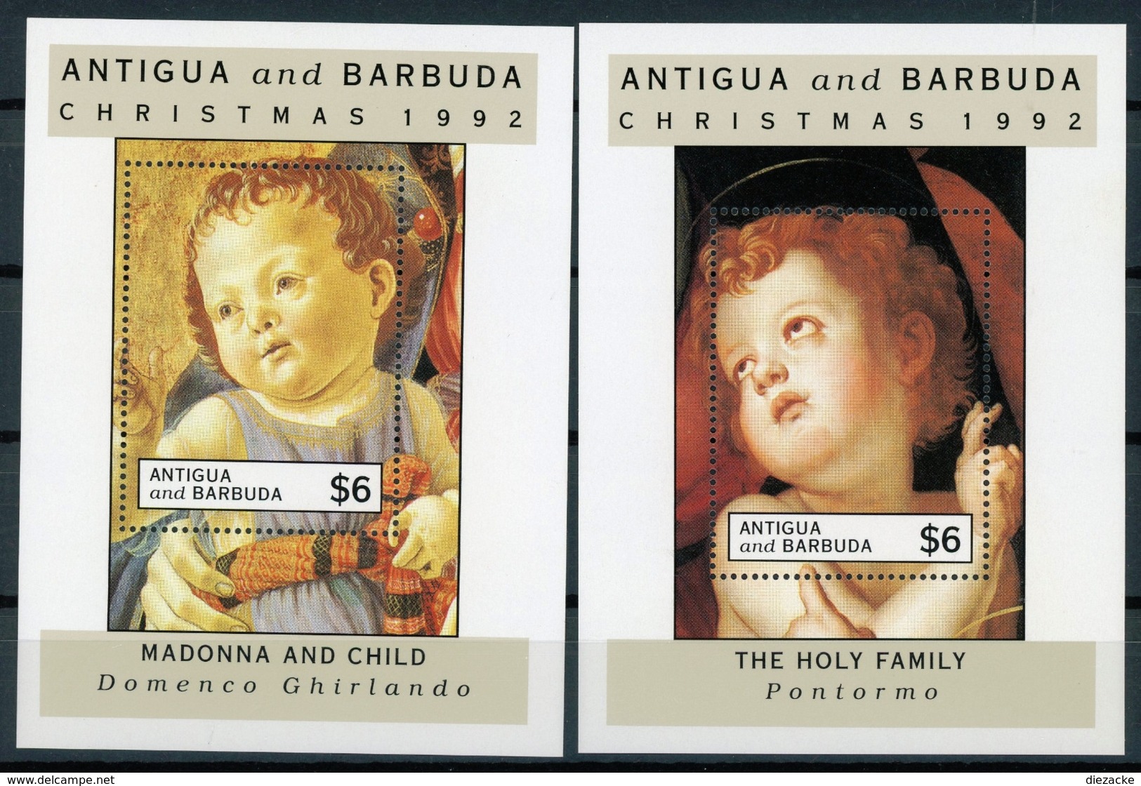 Antigua Und Barbuda MiNr. Block 243-44 Postfrisch MNH Weihnachten (Wei518 - Antigua Und Barbuda (1981-...)