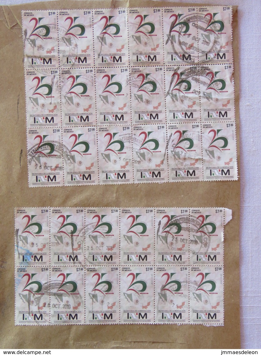 Mexico 2018 Cover To Nicaragua - Many Stamps (46) - Mexique