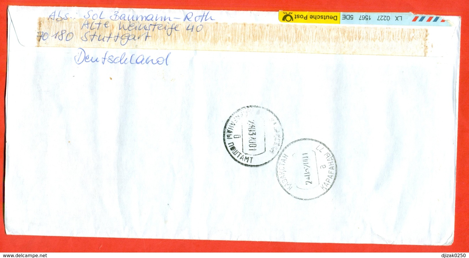 Germany 2001. Registered Envelope Passed Mail.Express.Airmail. Rare!!! - Castles