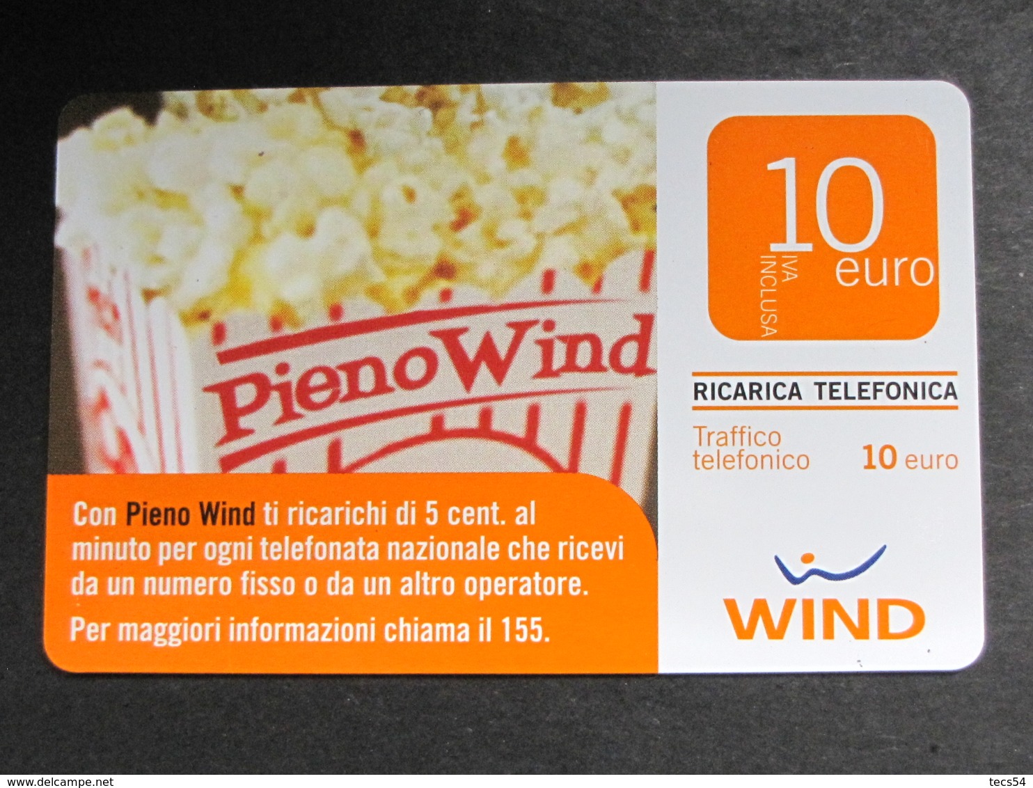 ITALIA WIND - PIENO WIND - 31/12/2011 PUBLICENTER USATA - Schede GSM, Prepagate & Ricariche