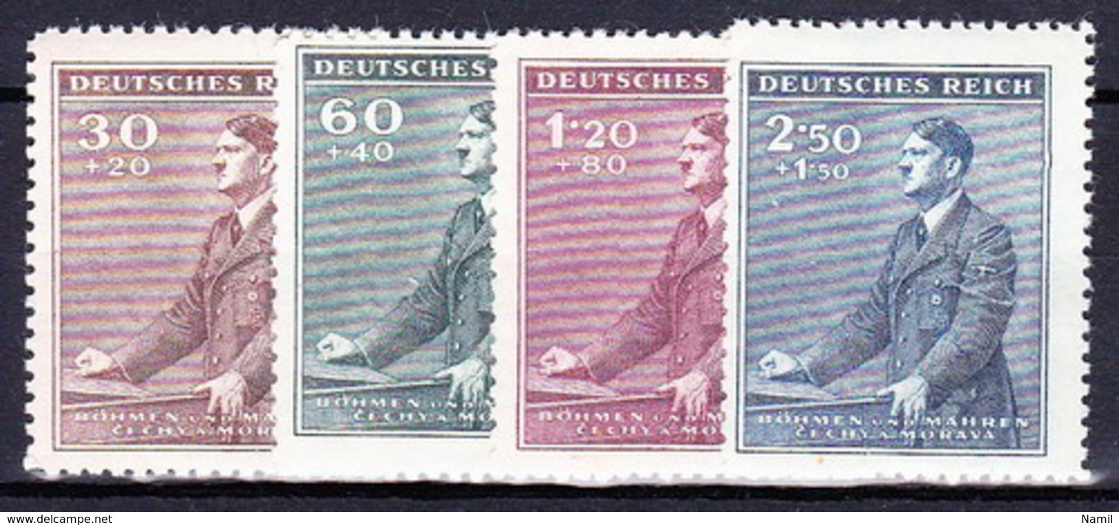 Boheme Et Moravie 1942 Mi  85-8 (Yv 73-6), (MNH)** - Ungebraucht