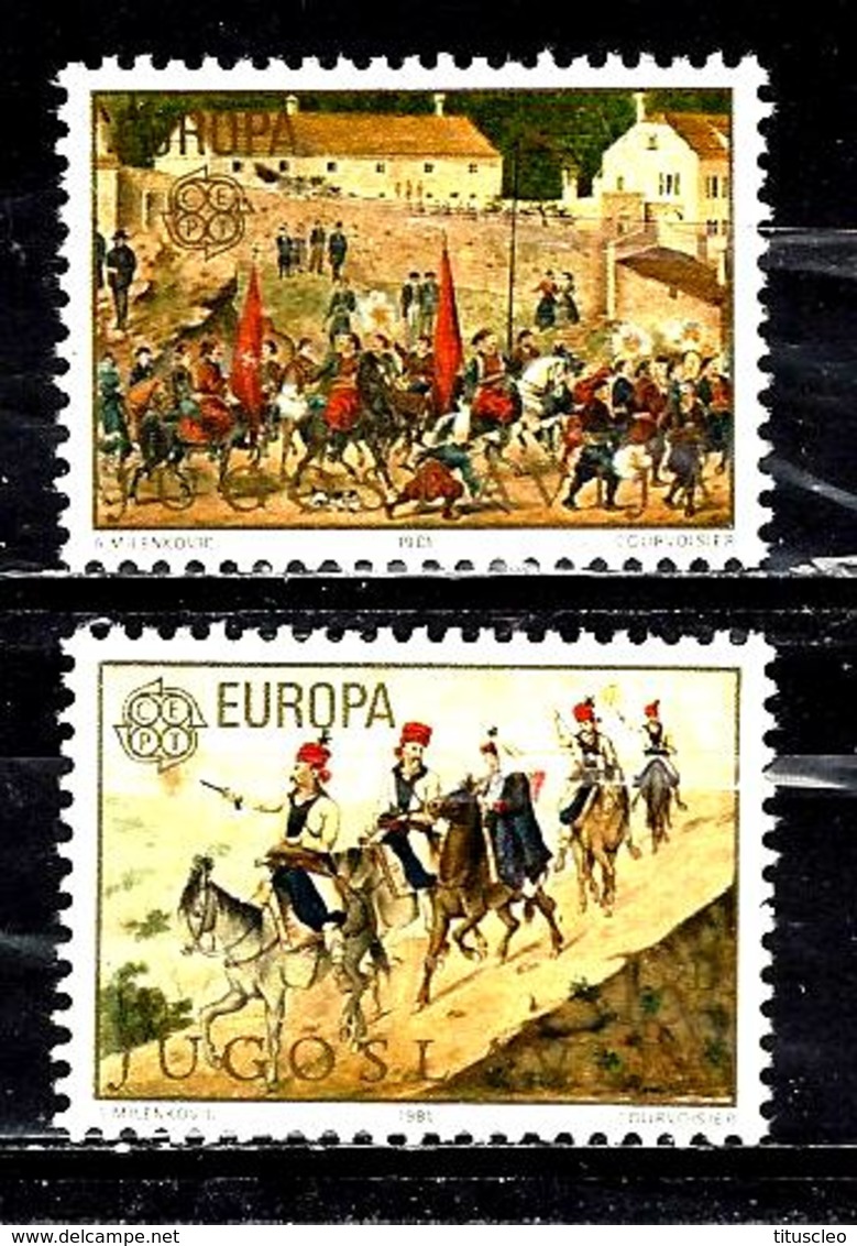 YOUGOSLAVIE 1769/1770** Europa 1981 Folklore - Nuevos