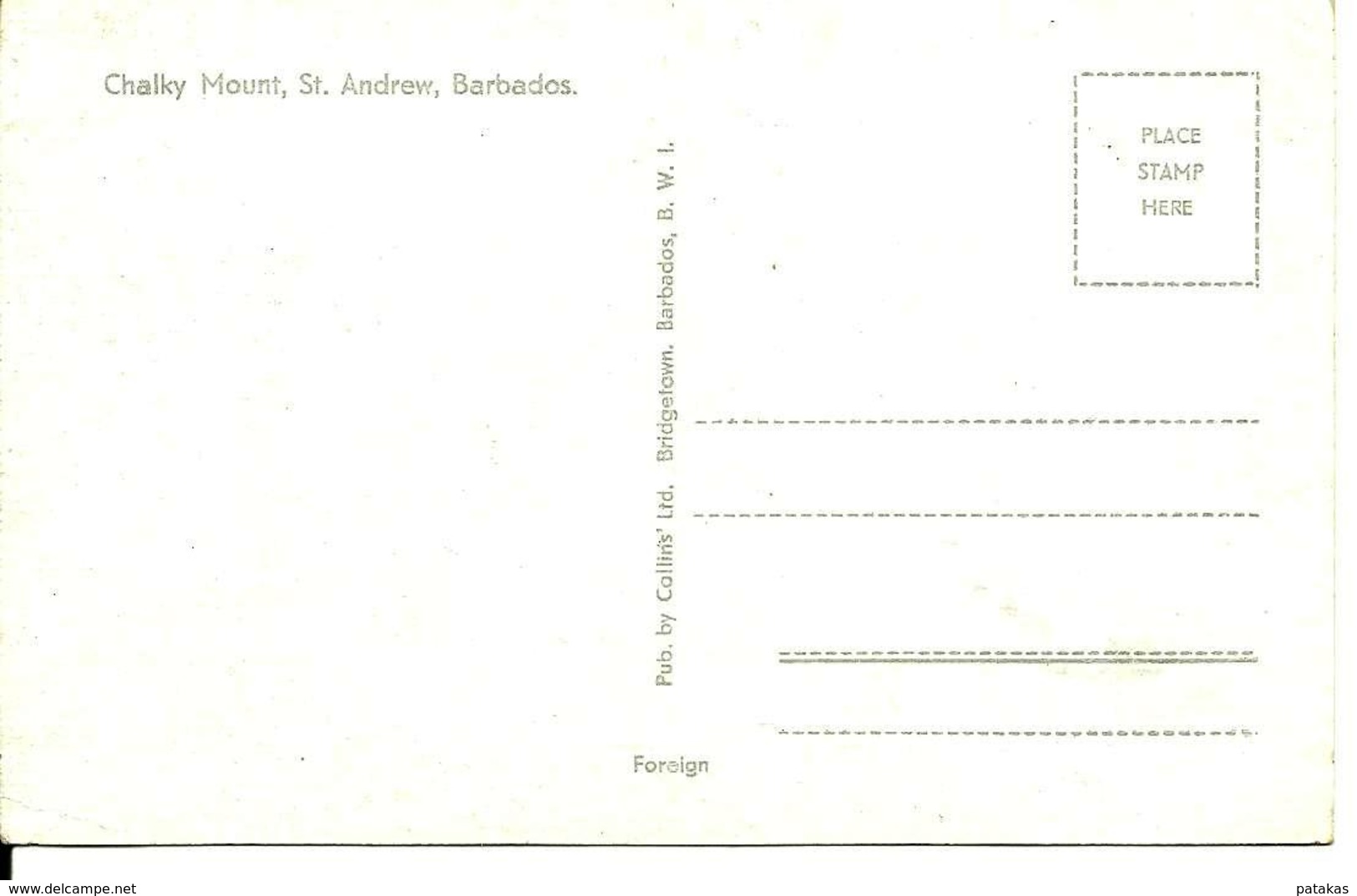 L 374 - Barbade- Chalky Mount, St Andrew - Autres & Non Classés