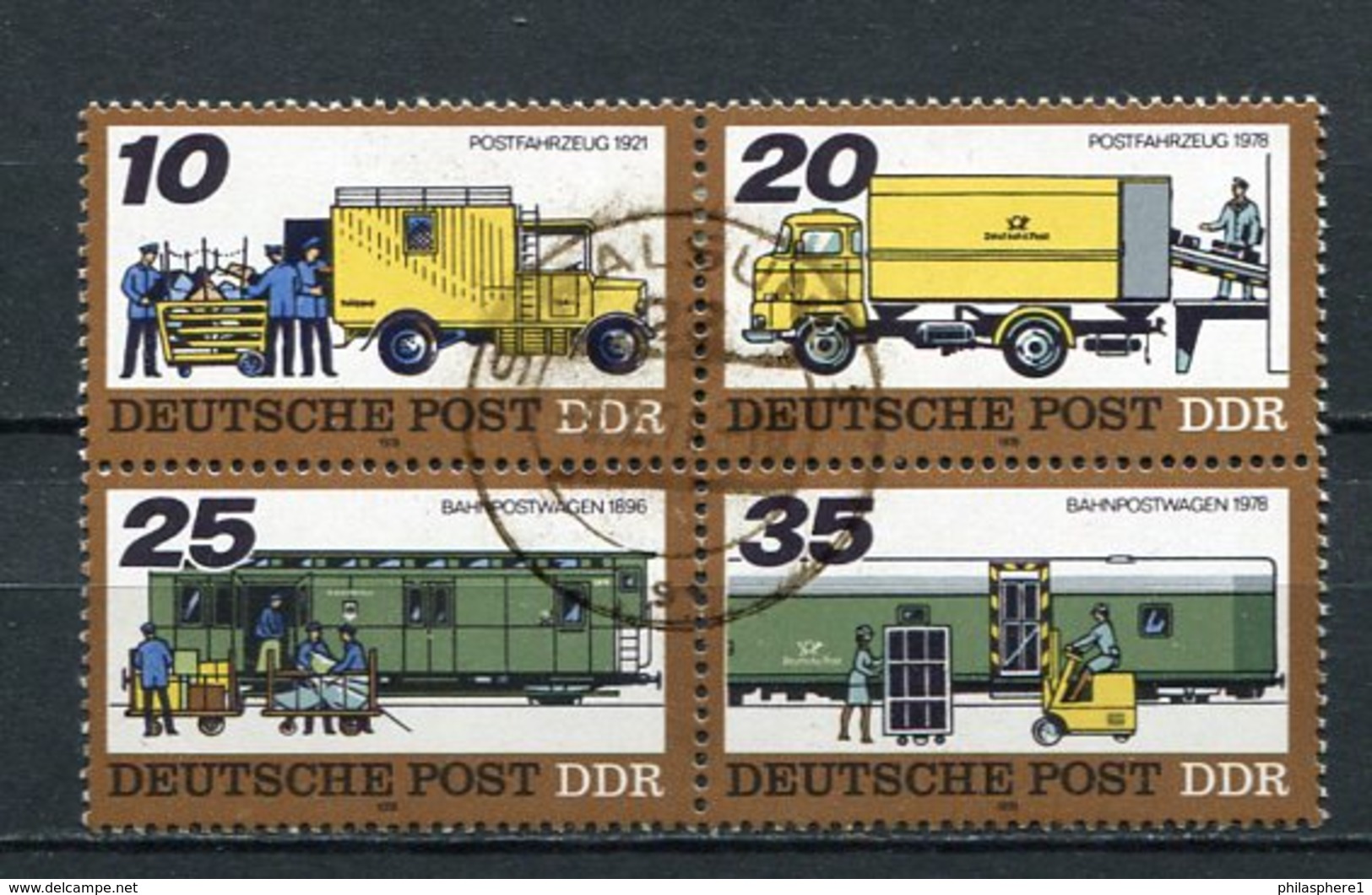 DDR Nr.2299/2302 Viererblock           O  Used       (21715) ( Jahr: 1978 ) - Gebraucht