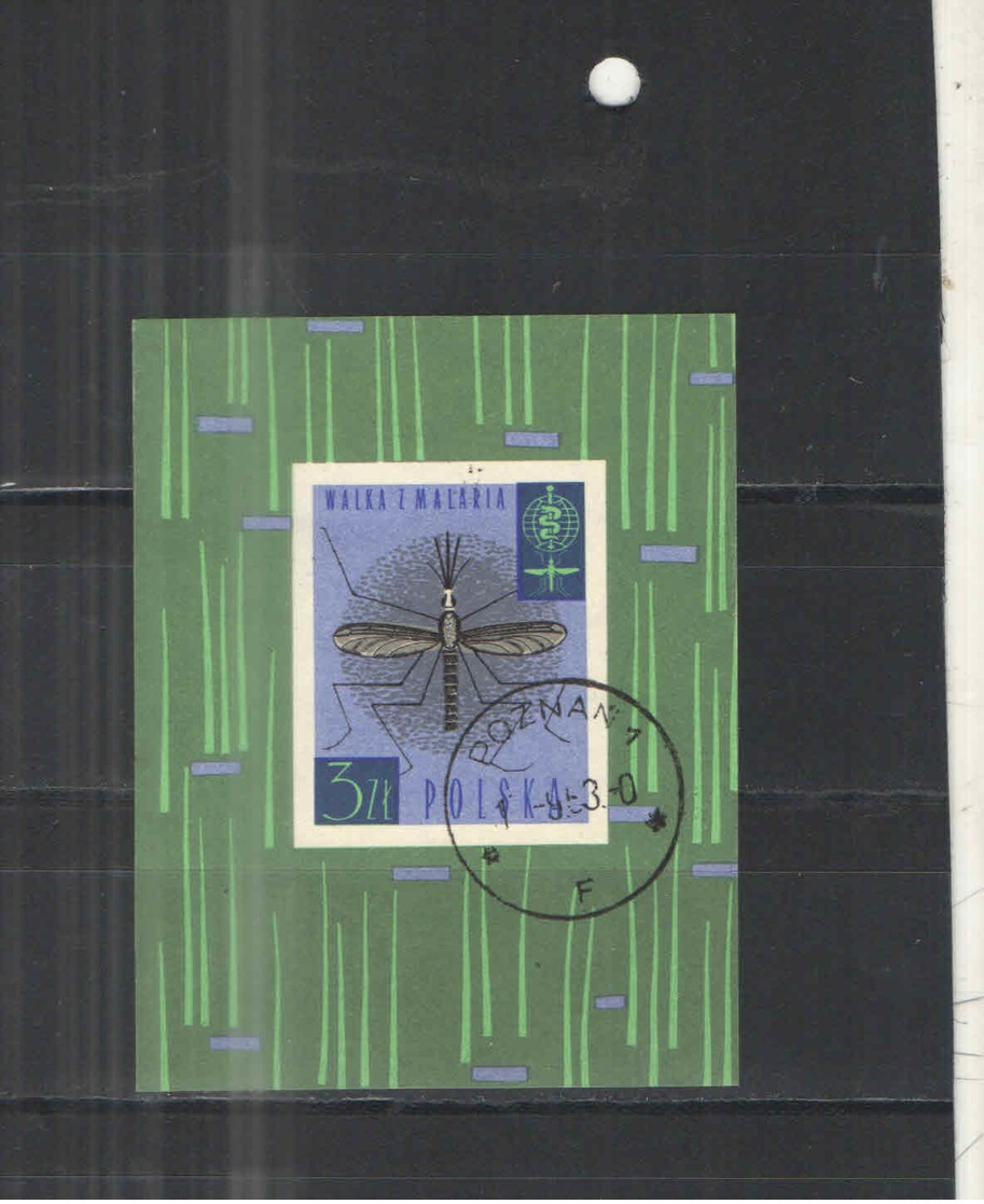 Polonia PO 1962 Emissione Speciale Malaria  S/s Scott.1090+See Scan On Schaubek Page; - Usati