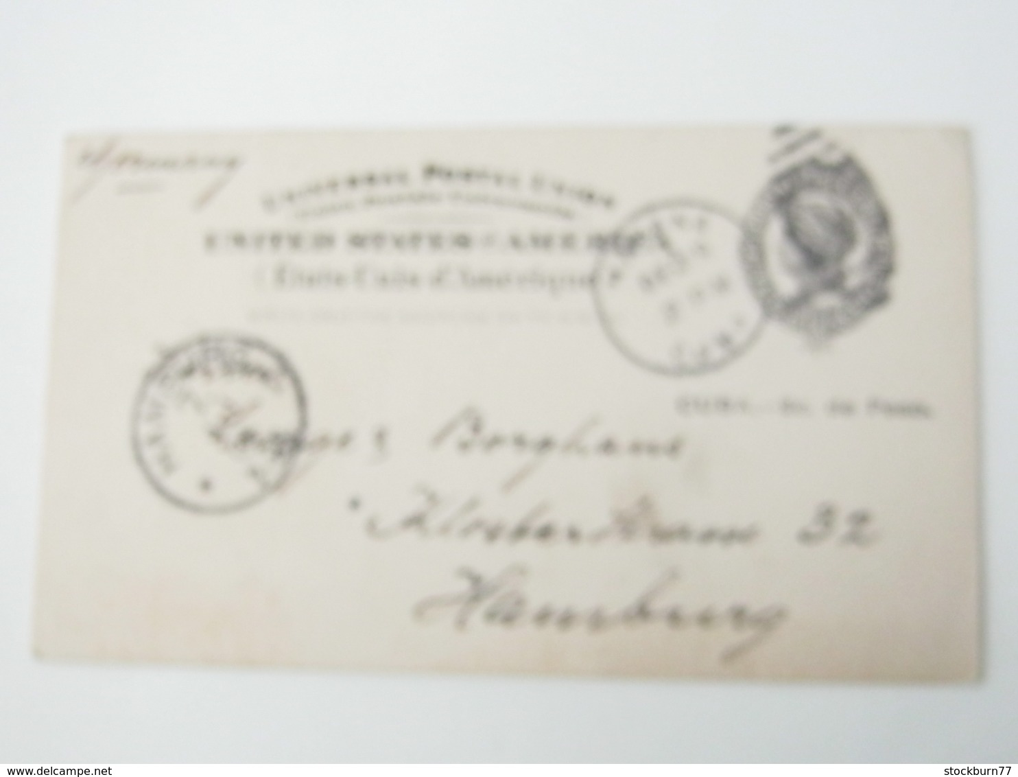 1901 , HABANA , Tarjeta Postal  A Alemanhia - Brieven En Documenten