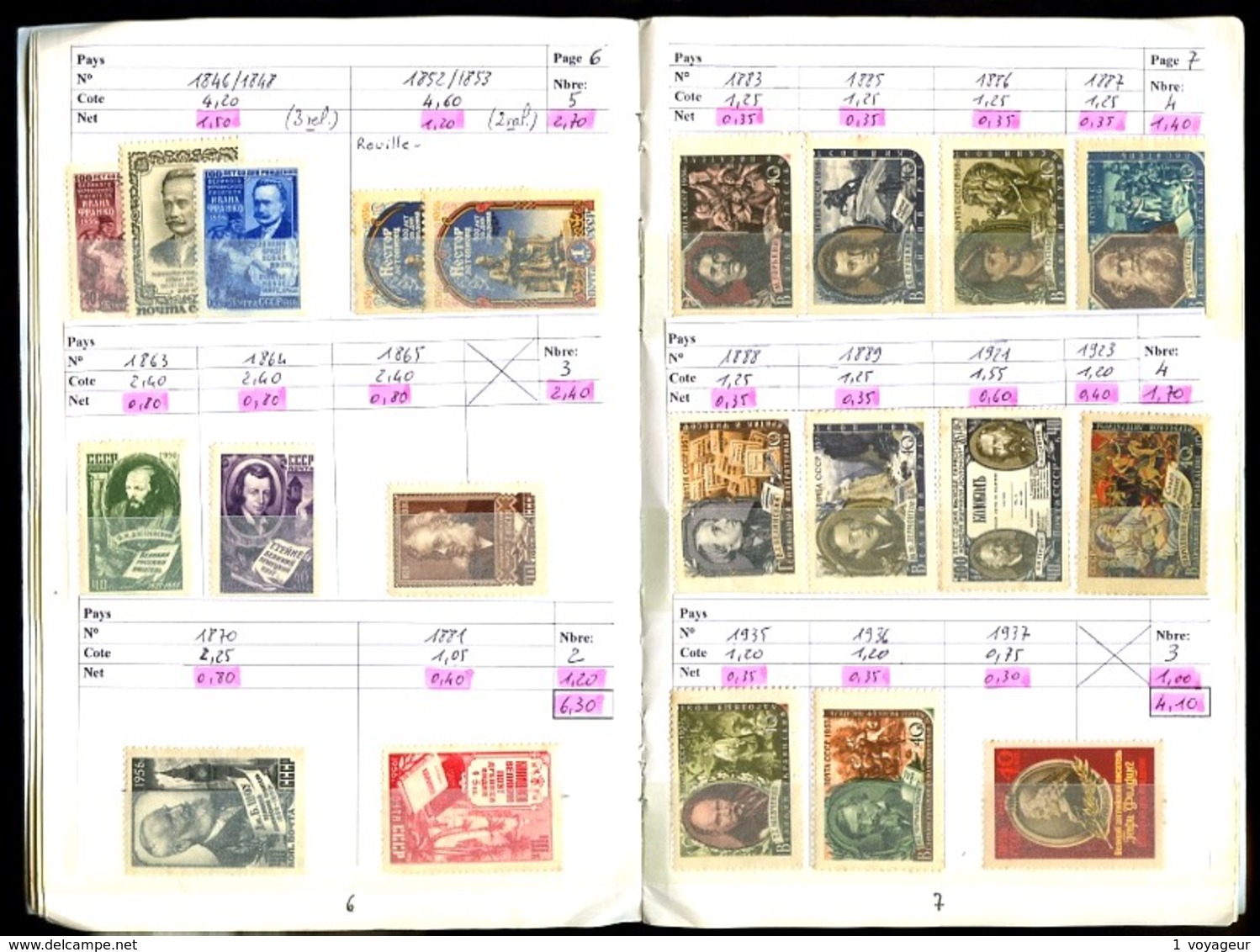 URSS - 1935 / 1960 - 1 Carnet De Circulation - Neufs N** (qq. N* Et Ob.) - Bon état - Cote Ancienne Environ 500 Eur - Collections