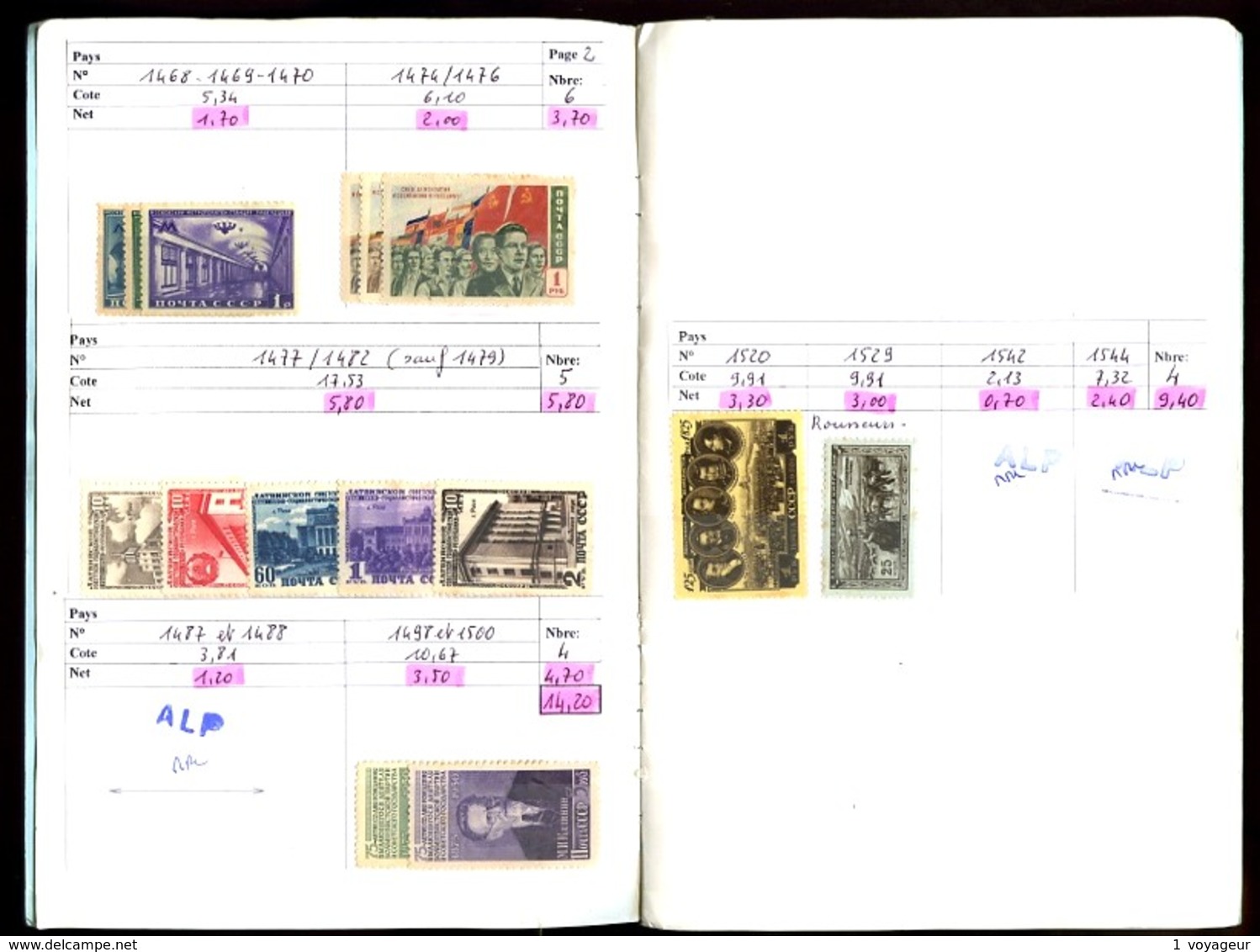 URSS - 1949 / 1957 - 1 Carnet De Circulation - Neufs N** (qq. N* Et Ob.) - Très Beaux - Cote Ancienne Environ 330 Eur - Collections