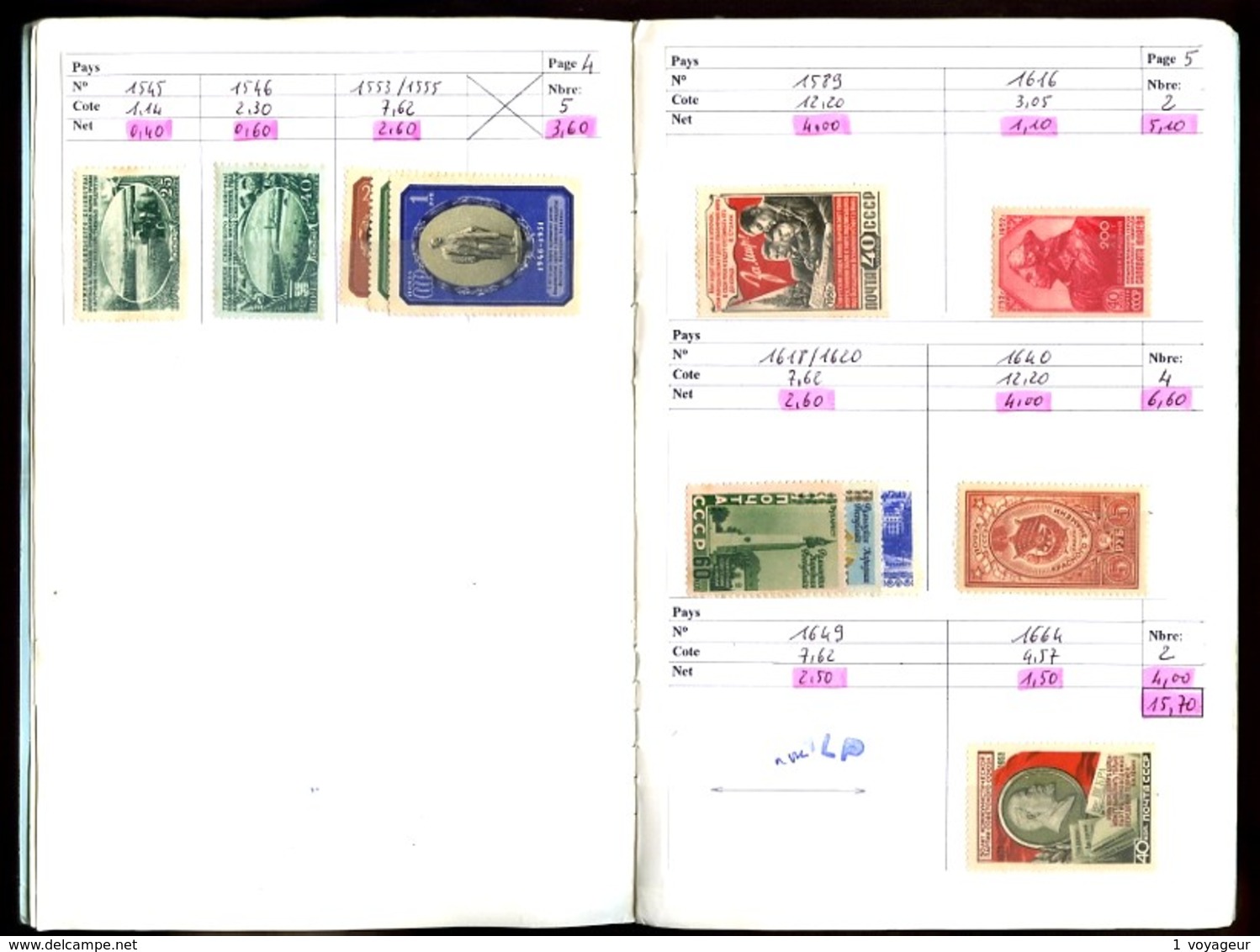 URSS - 1949 / 1957 - 1 Carnet De Circulation - Neufs N** (qq. N* Et Ob.) - Très Beaux - Cote Ancienne Environ 330 Eur - Collections