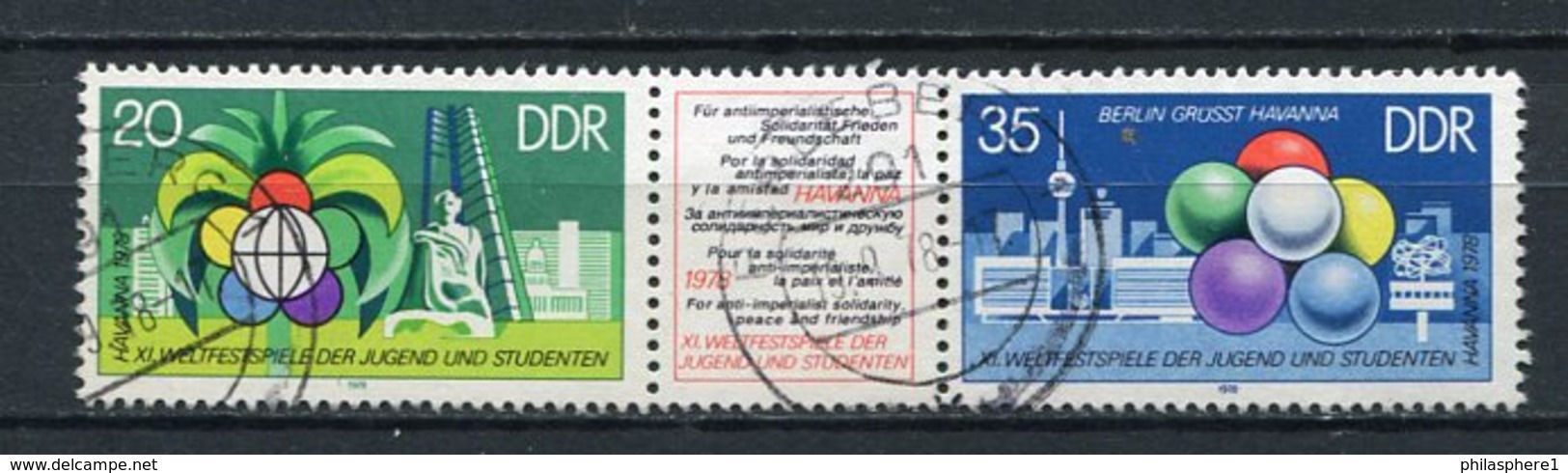 DDR Nr.2345/6 Streifen           O  Used       (21729) ( Jahr: 1978 ) - Gebraucht