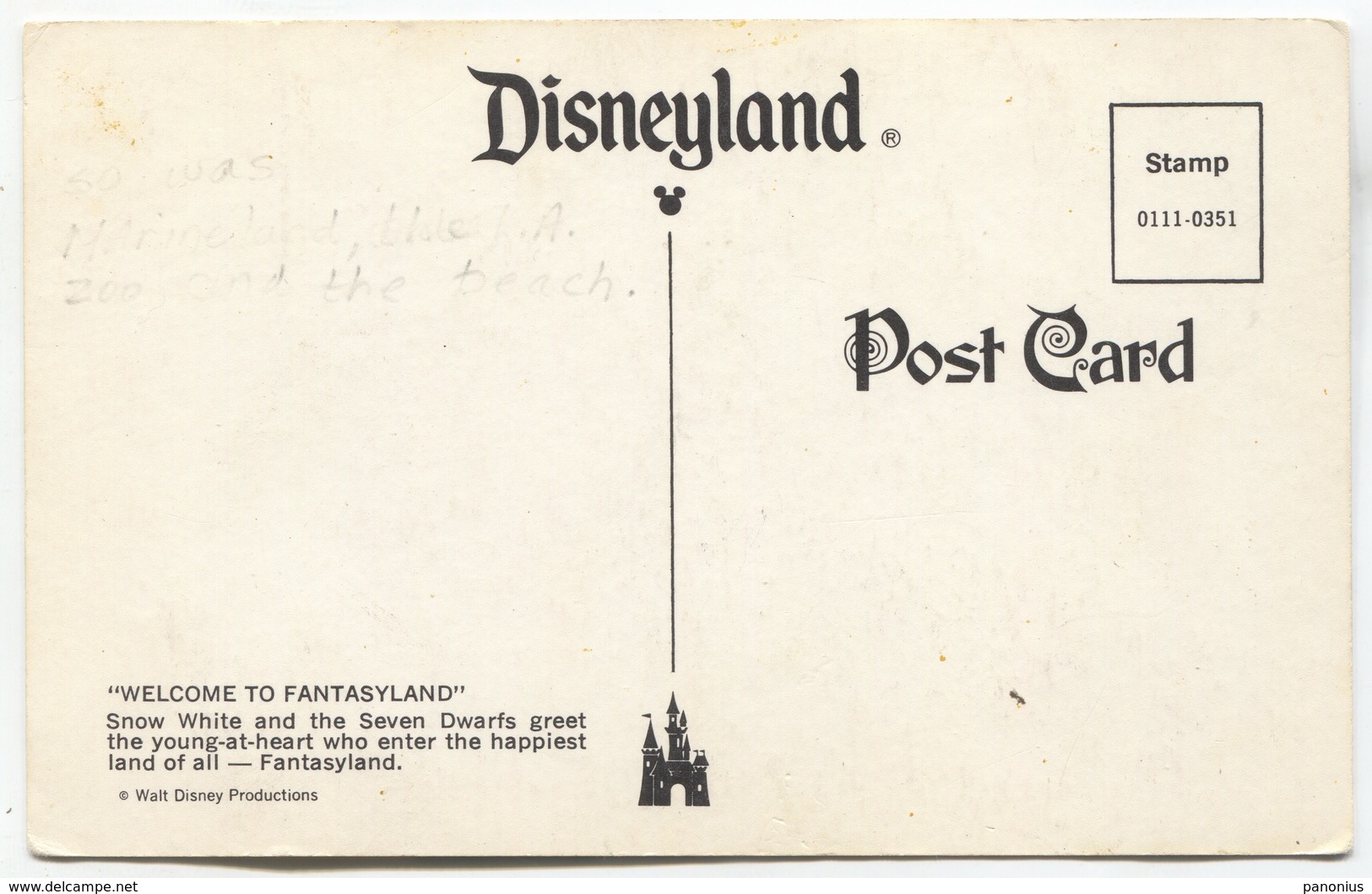Disney / Fantasyland - Snow White And The Seven Dwarfs, Gnome - Disneyland