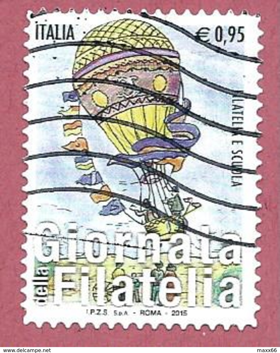 ITALIA REPUBBLICA USATO - 2015 - Giornata Della Filatelia - Filatelia E Scuola - € 0,95 - S. 3637 - 2011-20: Usati