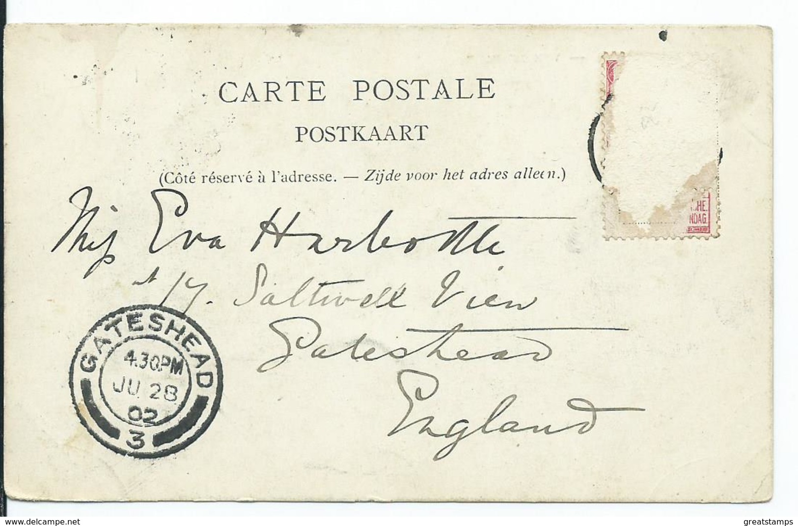Belgium France Postcard Anvers Vue Du Parc Posted No Stamp. - Autres & Non Classés