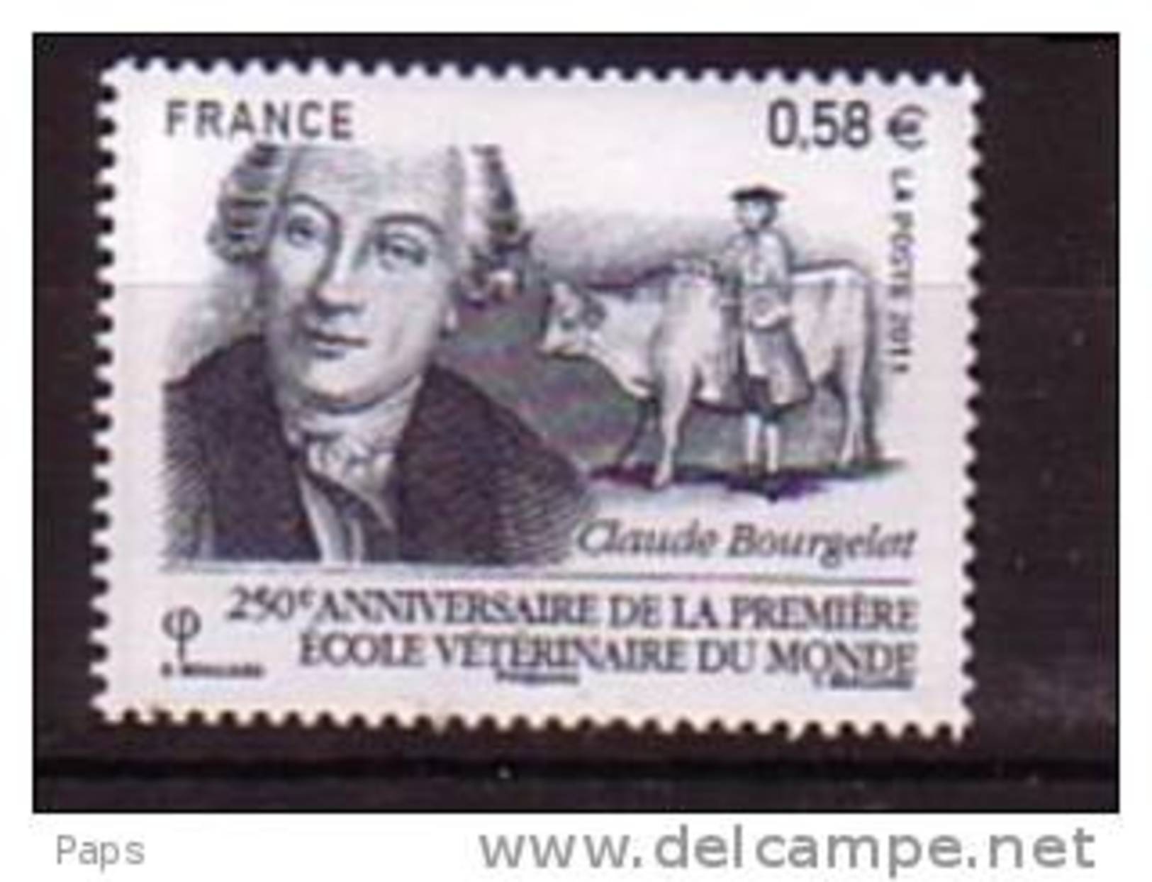 2011-N° 4553** 1iere ECOLE VETERINAIRE - Unused Stamps