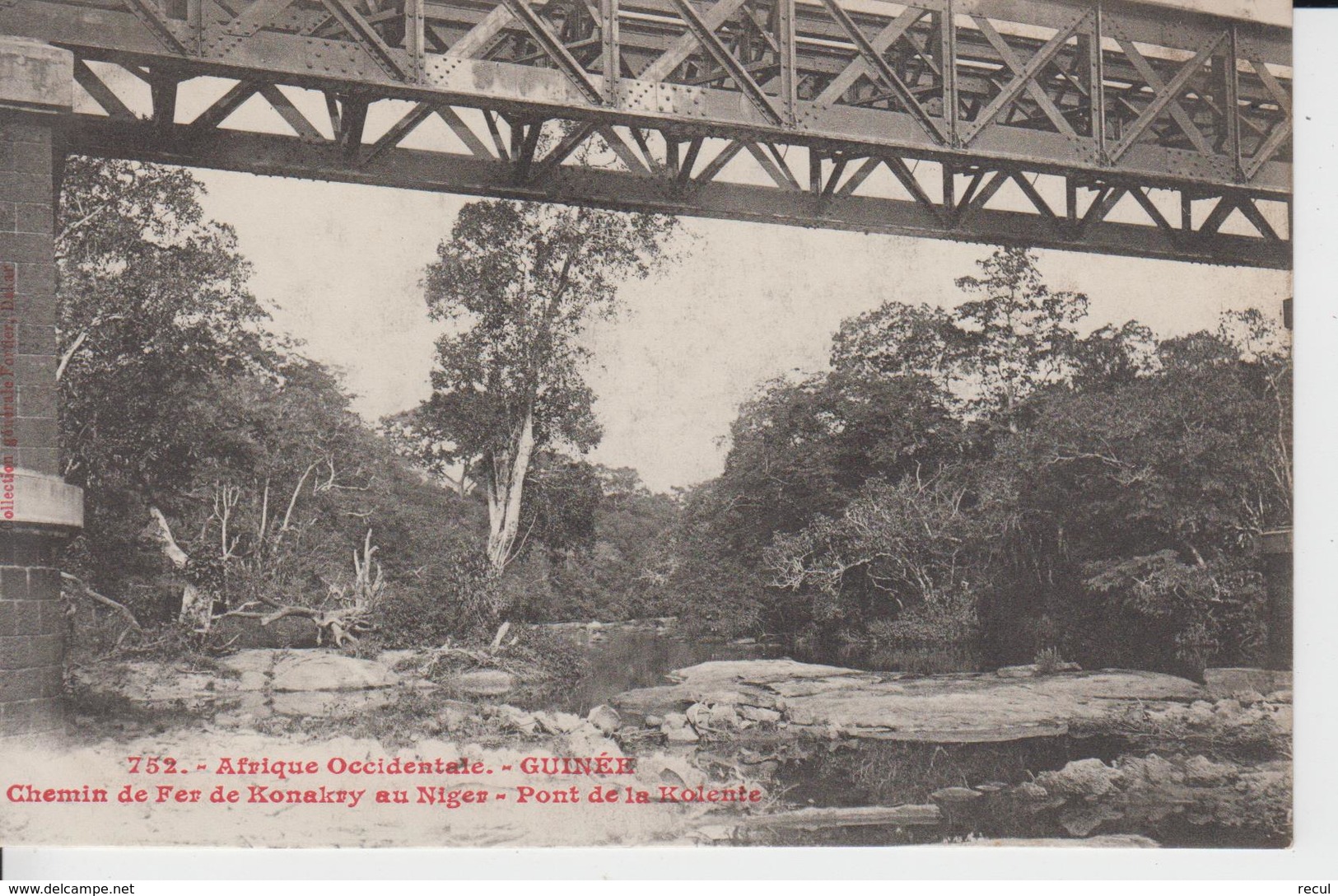 752 - Afrique Occidentale - GUINEE - Chemin De Fer De Konakry Au Niger - Pont De La Kolente - French Guinea