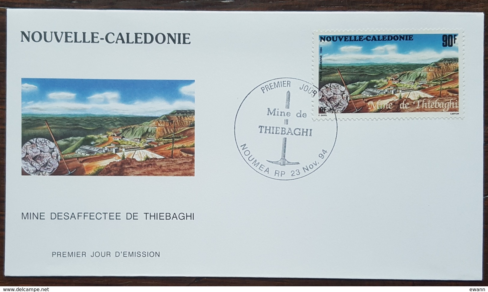 Nouvelle-Calédonie - FDC 1994 - YT Aérien N°326 - Mine Désaffectée De Thiebaghi - FDC