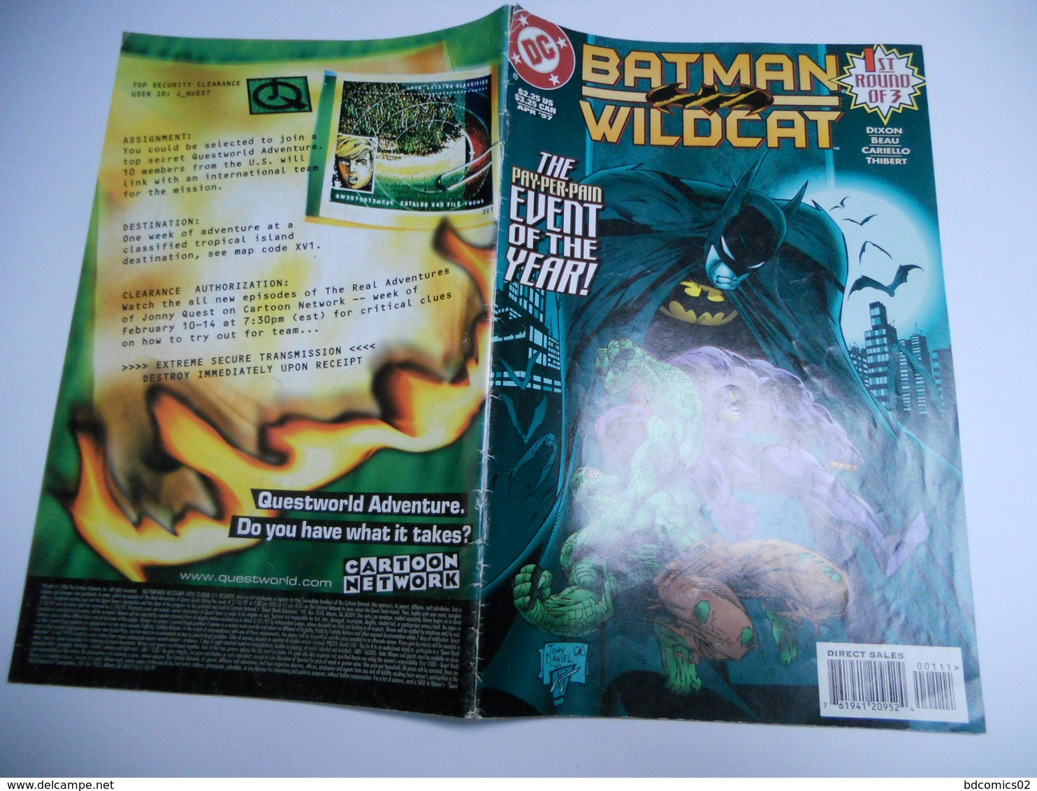 BATMAN / WILDCAT N°1 1997  DC Bd En Vo - Marvel