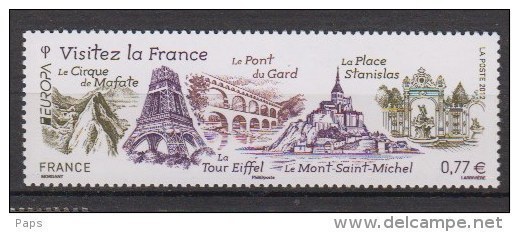 2012-N°4661**EUROPA.VISIT EZ LA FRANCE - Unused Stamps