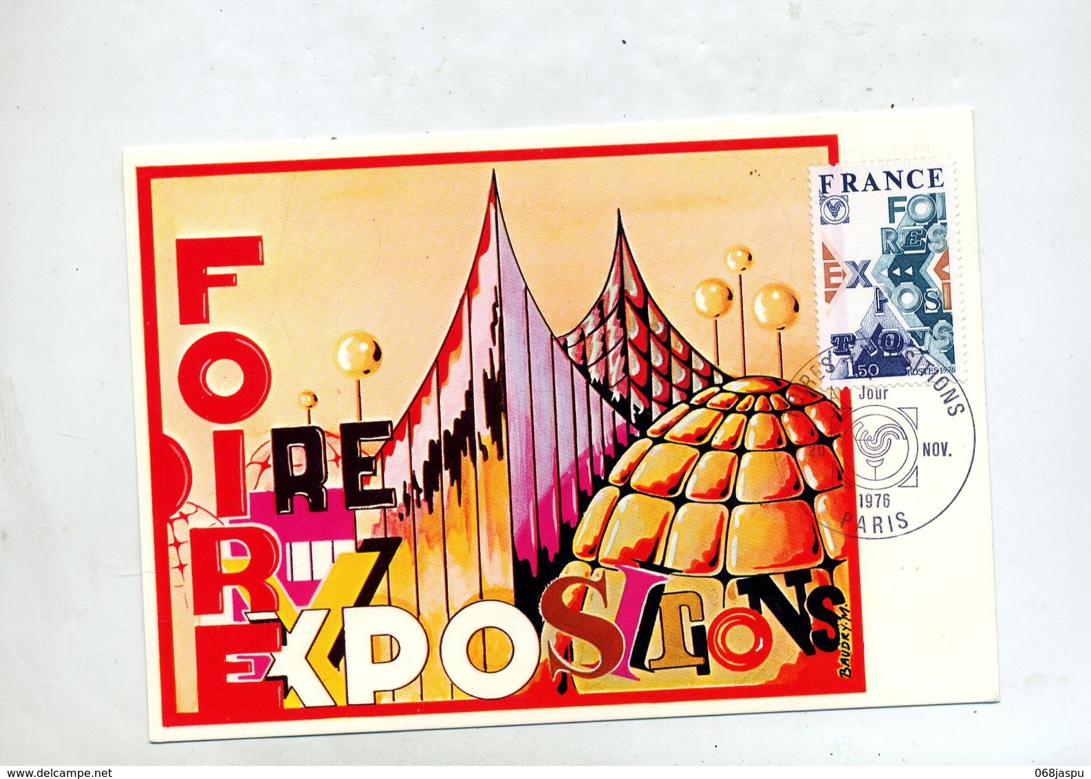 Carte Maximum 1976 Paris Foire - 1970-1979