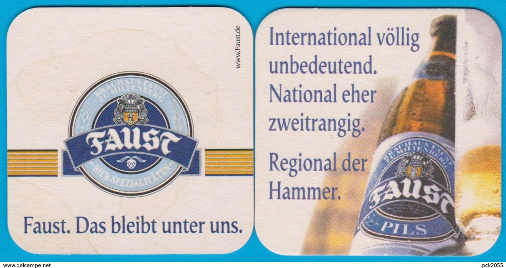 Brauhaus Faust Miltenberg ( Bd 2077 ) Günstige Versandkosten - Bierdeckel