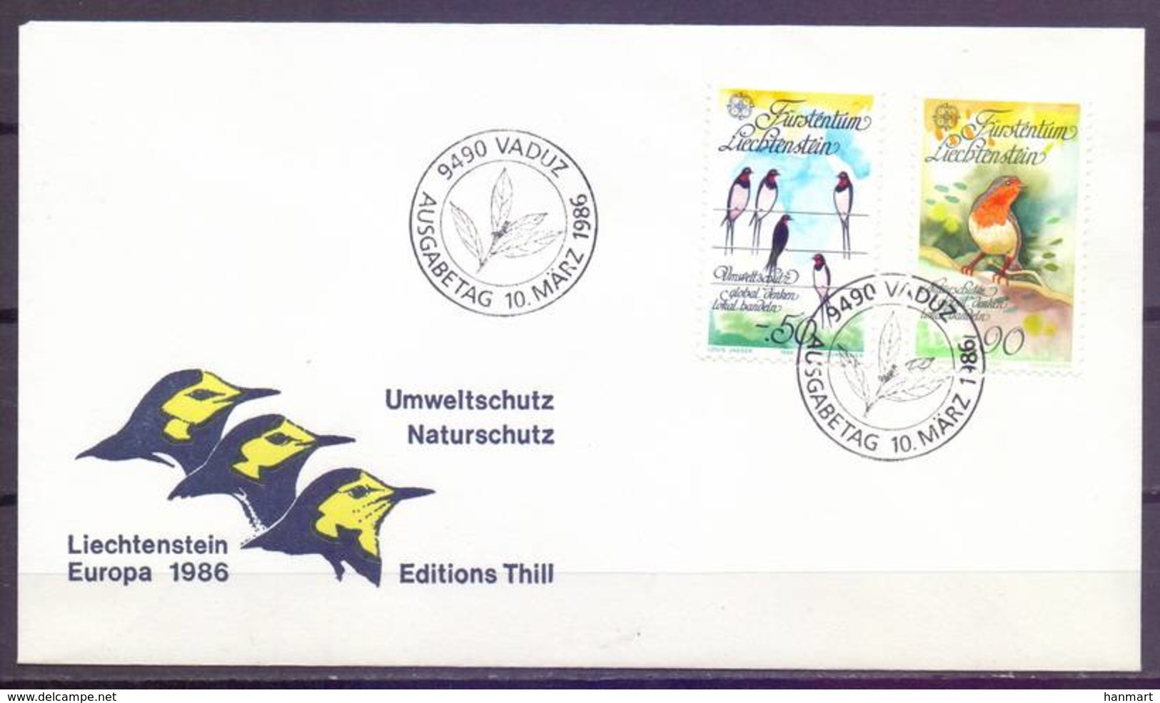 Liechtenstein 1986 Mi 893-894 FDC ( FDC ZE1 LCH893-894 ) - 1986