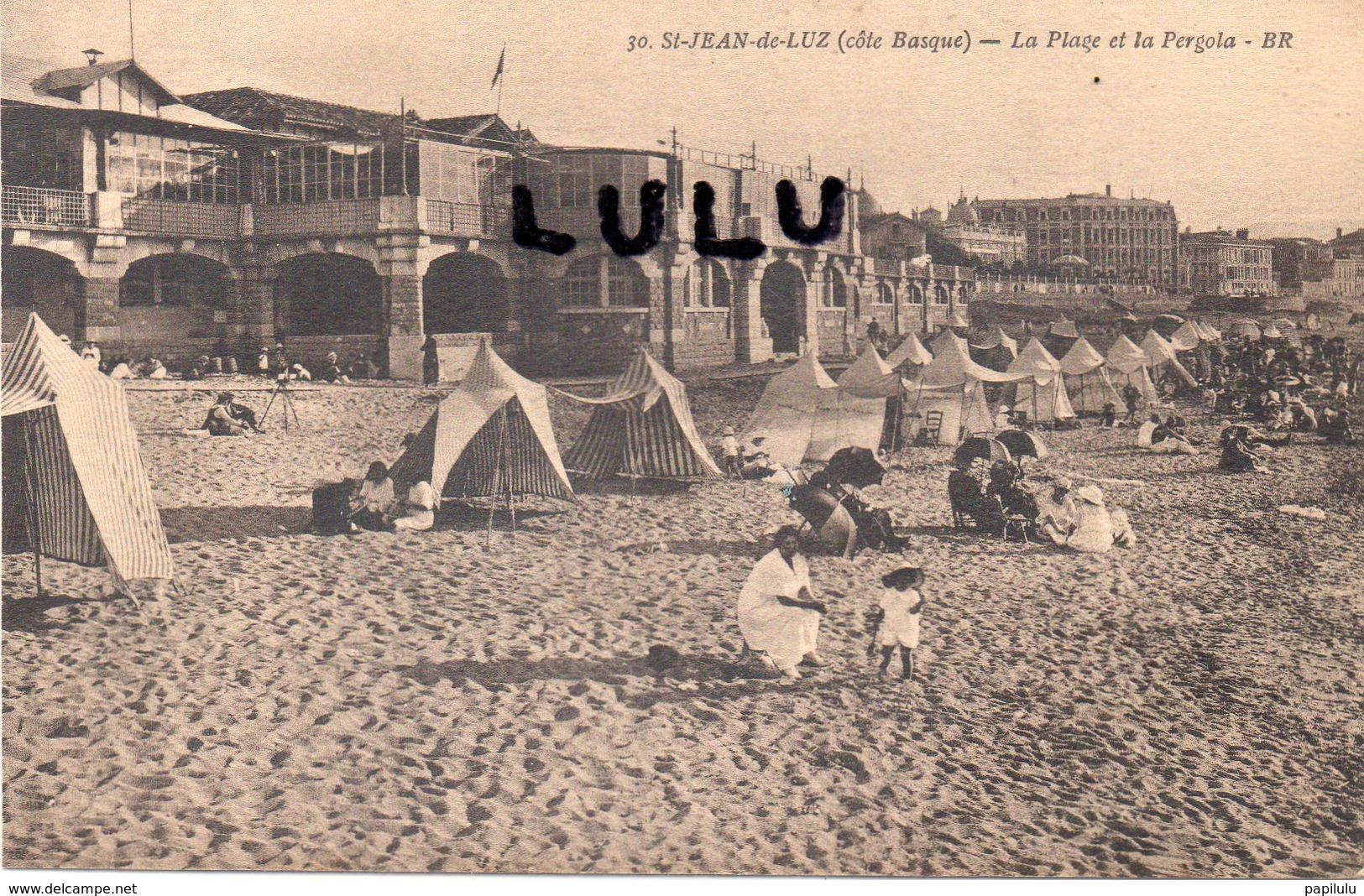 DEPT 64 : édit. Bloc Frères ( B R ) N° 30 : Saint Jean De Luz La Plage Et La Pergola - Saint Jean De Luz