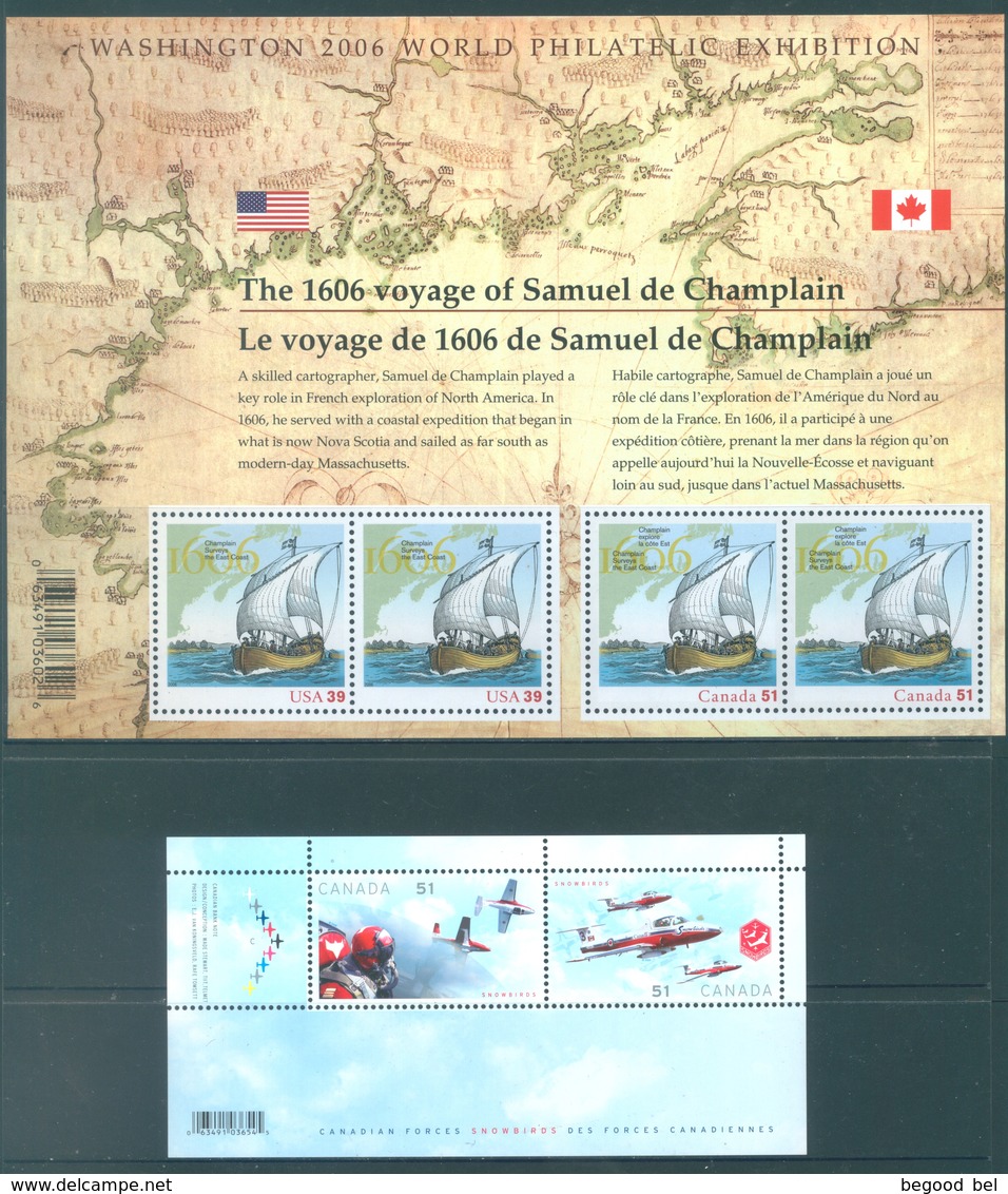 CANADA  - MNH/*** LUXE - YEAR 2006 WITH BLOCS  EXCEPT BLOC 89 - Lot 18503 - Années Complètes