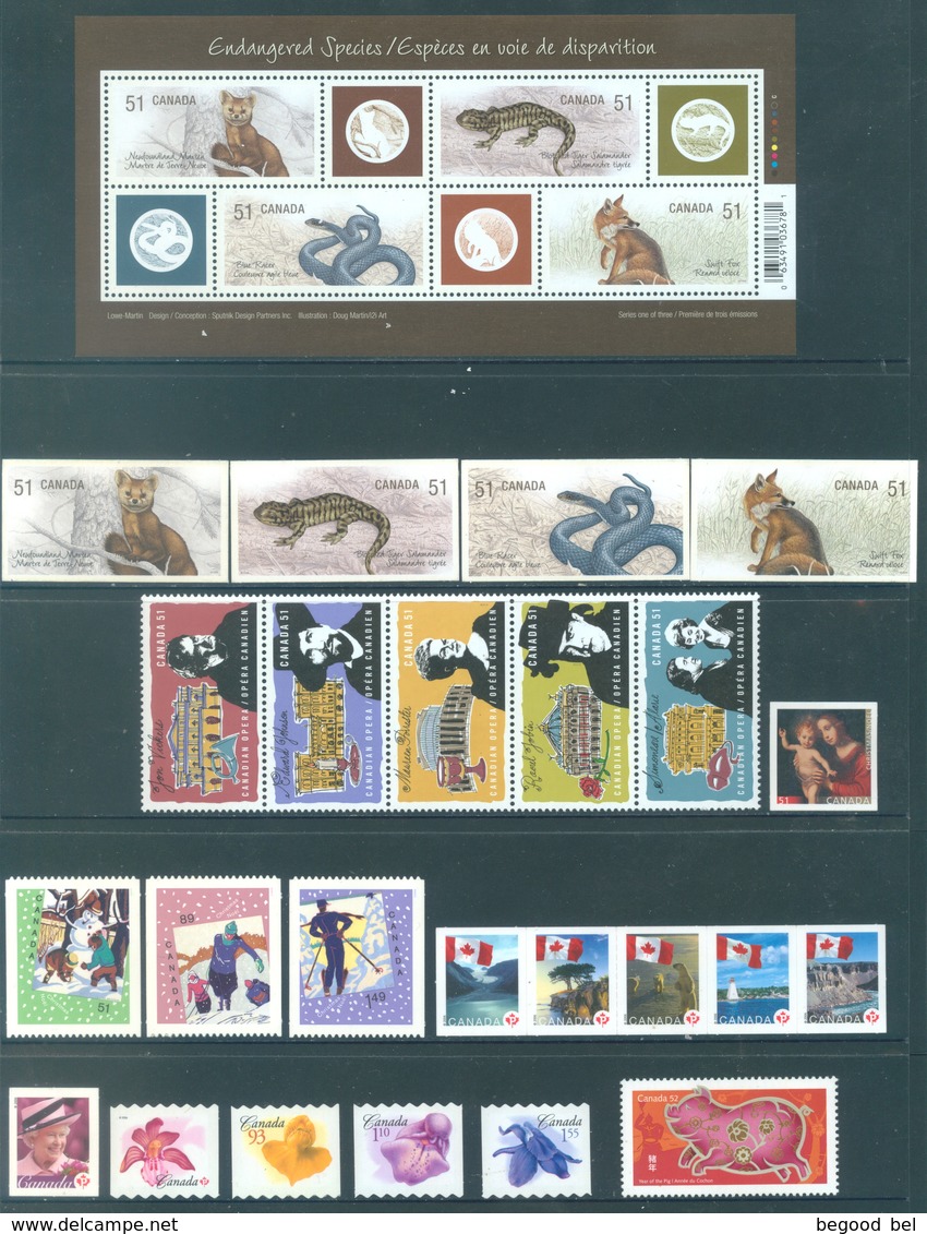 CANADA  - MNH/*** LUXE - YEAR 2006 WITH BLOCS  EXCEPT BLOC 89 - Lot 18503 - Années Complètes