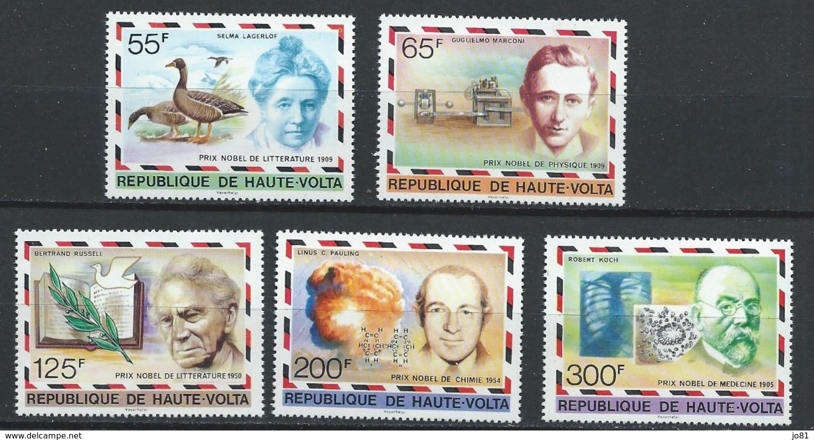 Haute-Volta YT 428-432 XX / MNH Nobel - Haute-Volta (1958-1984)