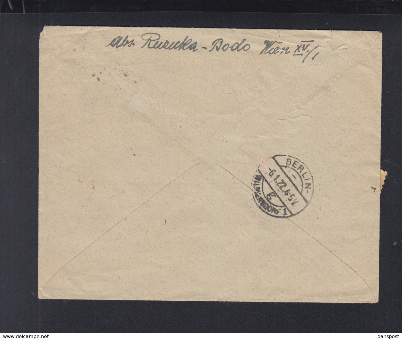 Österreich R-Brief 1922 Wien Nach Berlin - Storia Postale