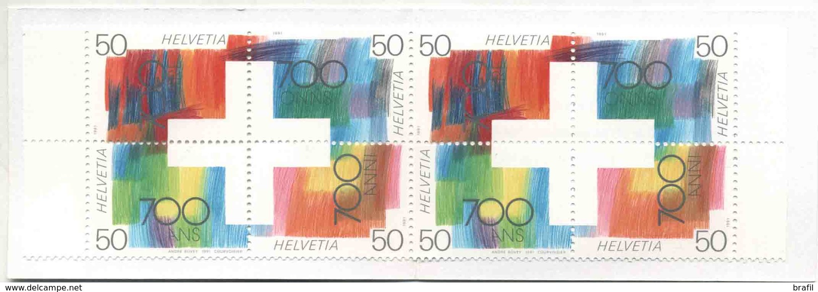 1991 Svizzera, Libretto Confederazioner Svizzera, Serie Completa Nuova (**) - Nuovi