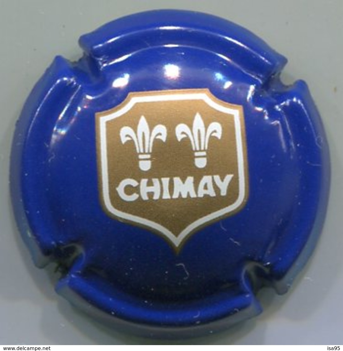 CAPSULE-BIERE-BEL-BRASSERIE NOTRE-DAME DE SCOURMONT Chimay Quart Petit Blason Bleu, Or & Blanc - Bière