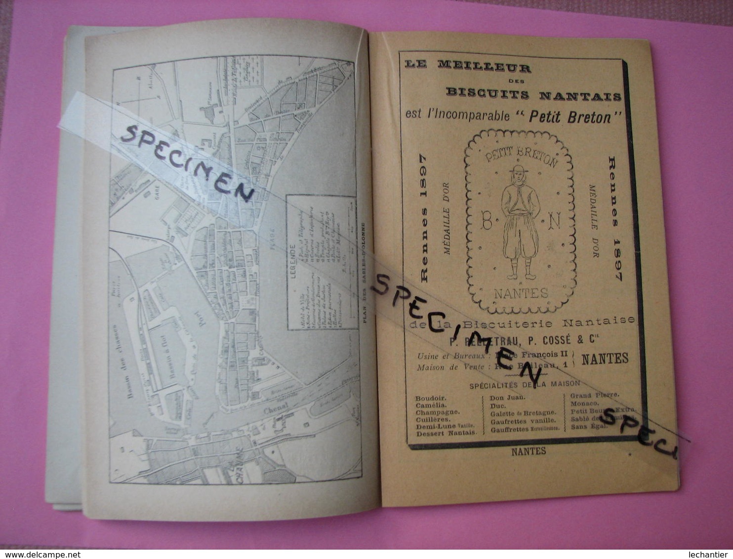 Chemins de Fer de L'Etat 1889 Bains de Mer de L'Ocean Guide illusté  124 pages TBE