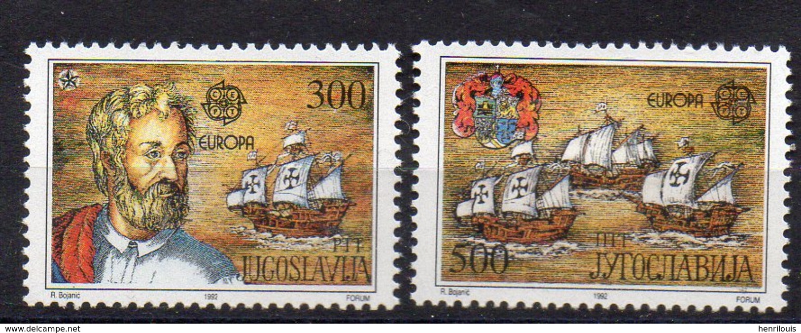 YOUGOSLAVIE   Timbres Neufs ** De 1992  ( Ref 5861 ) EUROPA - Colomb - Unused Stamps