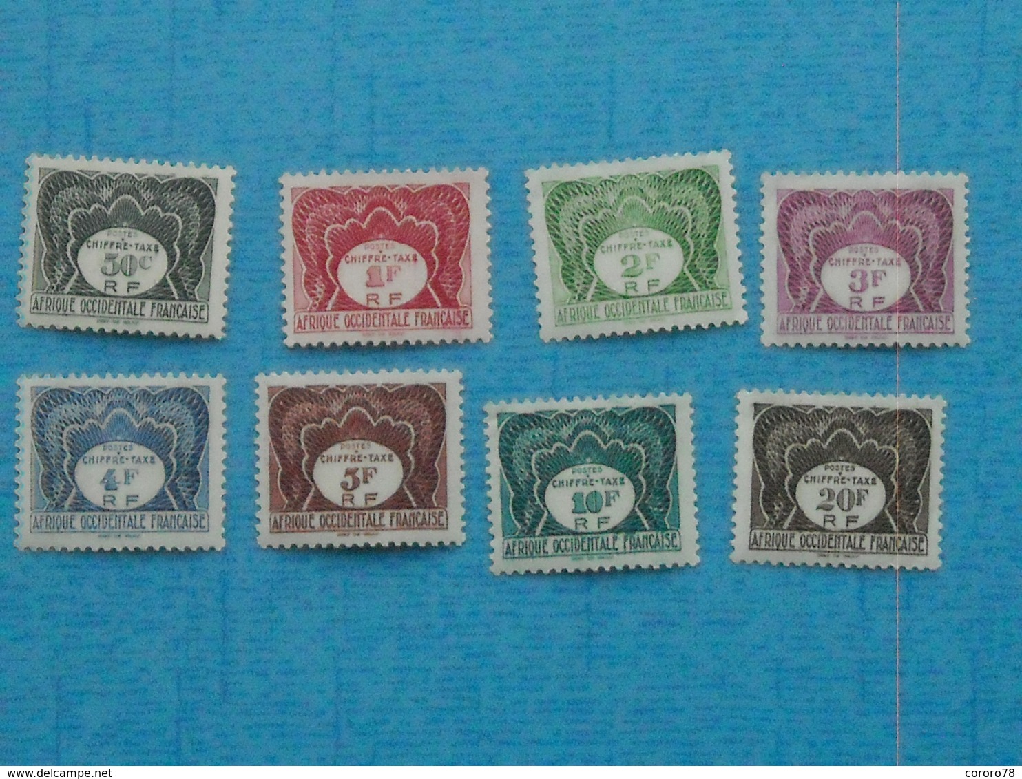 AFRIQUE OCCIDENTALE FRANCAISE - Série Neuve X Taxe N° 1/10 - Unused Stamps